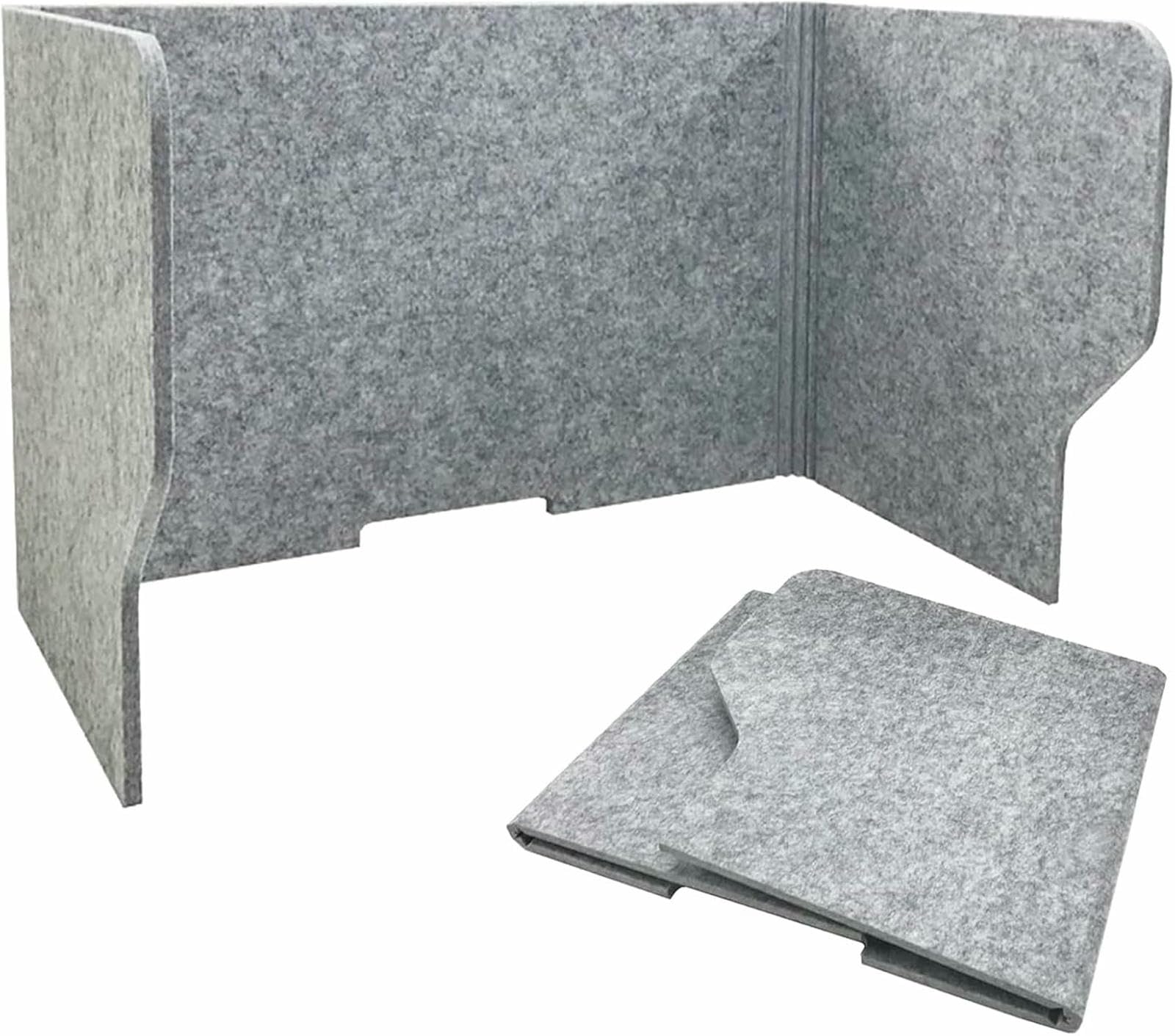 KLGFBDC Acoustic Office Partition Folding Soundproof Panel Polyester Felt Sneezing Guard Portable Acoustic Divider for Privacy and Noise Reduction