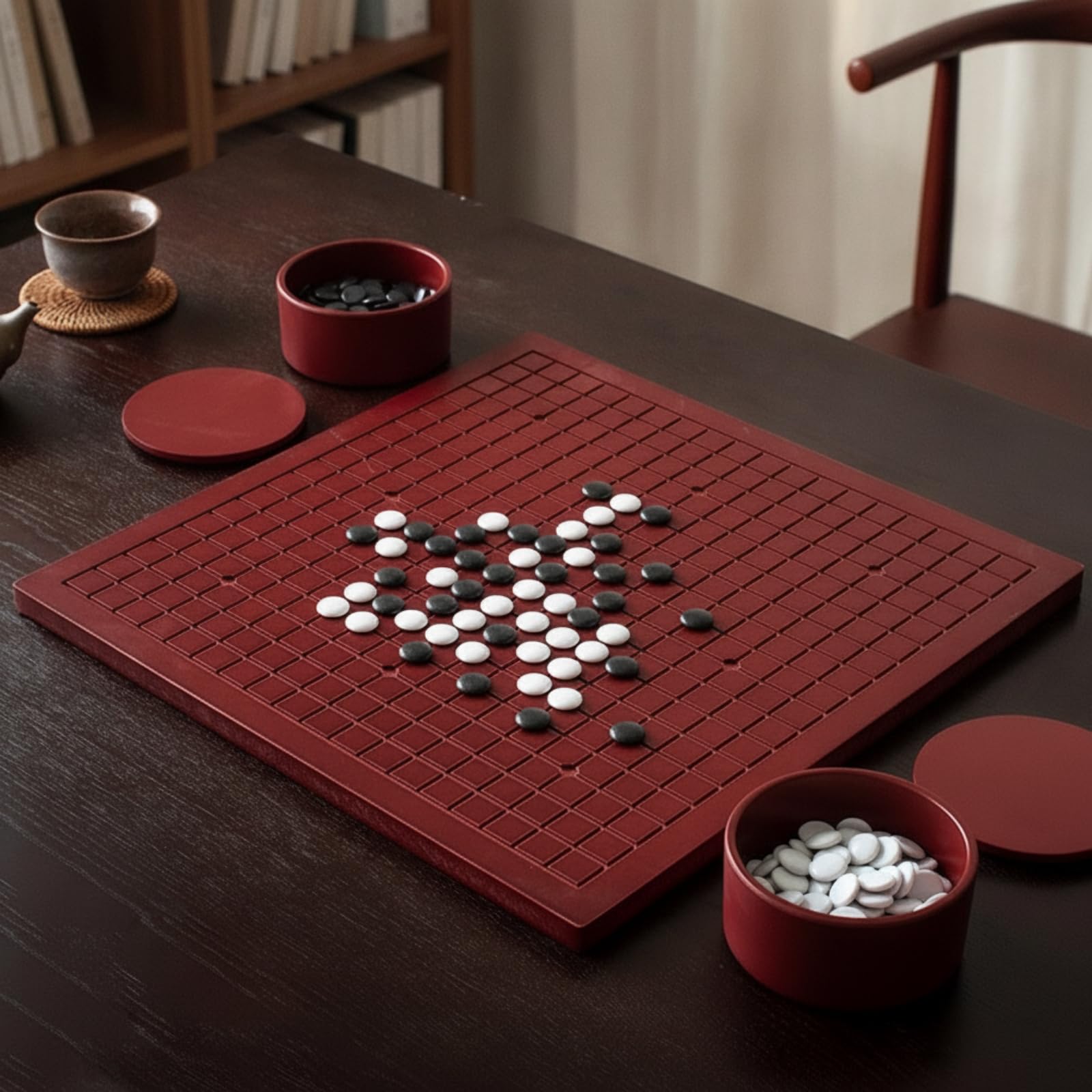 Jeu avec Jeu Pierres et Bols Résistant, 42 42 8cm, Style to 4
