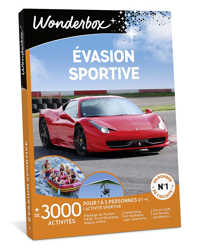 Wonderbox - Évasion Sportive - Coffret Cadeau - Idée Cadeau Aventure