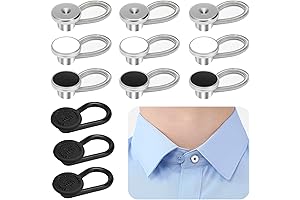 12-Pack Collar Button Extenders: Expand Your Shirt Comfort