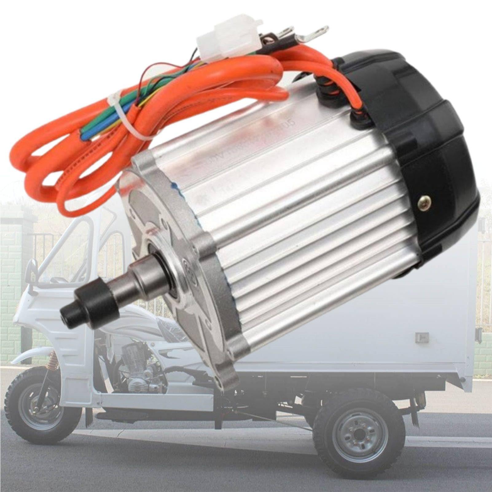 MhWrughts Brushless Differential Motor Upgrade Kit 48V 60V 72V Pure Copper Coil 1000W-2000W for Electric Tricycle ATV Go Kart Conversion 72v-1000w