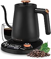 Vista 1 de Vianté Electric Gooseneck Pour Over Kettle with Precise Temperature Control for Coffee & Tea. Rapid Boil, BPA-Free Stainless Steel. Includes Free