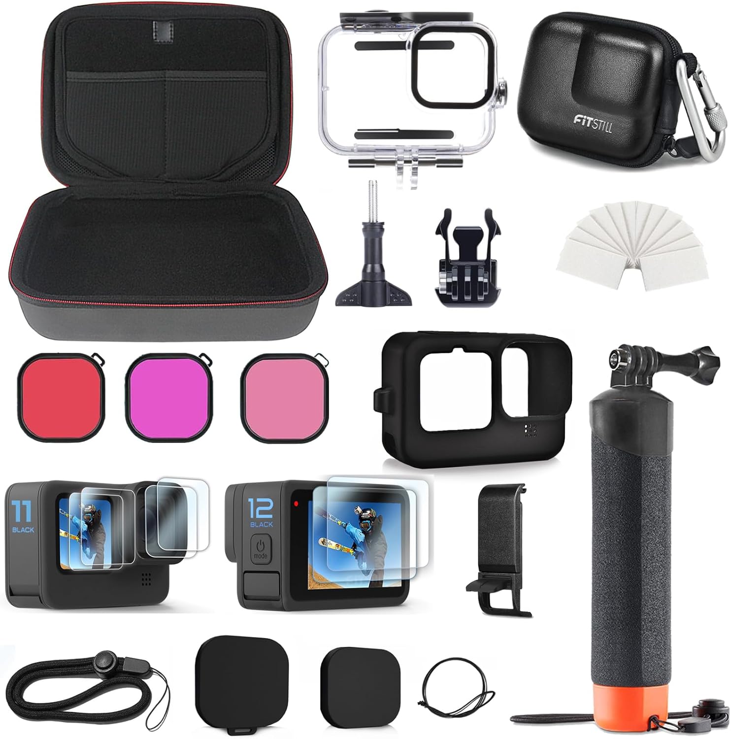 FitStill Duikkit voor DJI Osmo Action 6, 60M/196FT Waterdichte Case FitStill Duikkit voor DJI Osmo Action 6, 60M/196FT Waterdichte Case