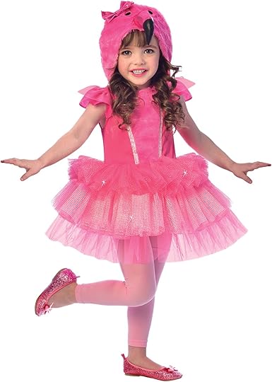 robe flamant rose fille