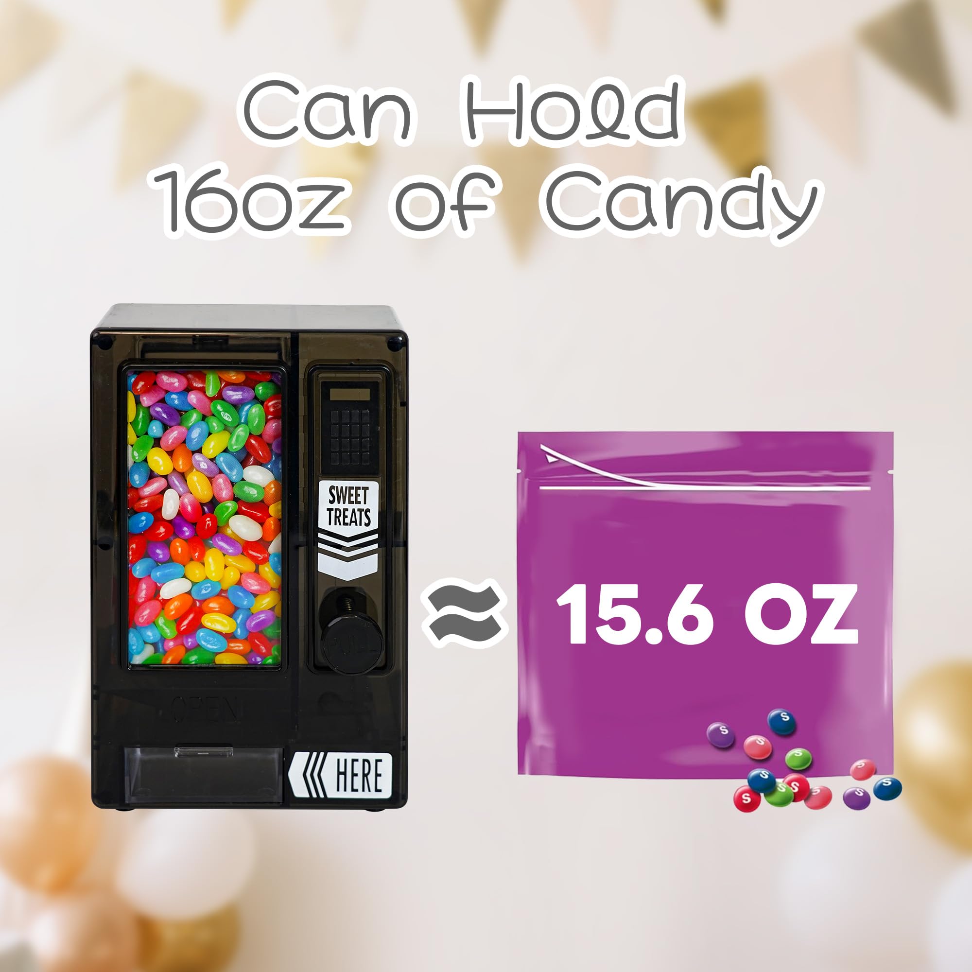 YOBRO Distributore di caramelle, simpatico distributore automatico per scrivania, macchina manuale per caramelle, mini caramelle, regalo di compleanno e Natale per ragazze, regalo per amici, fidanzate