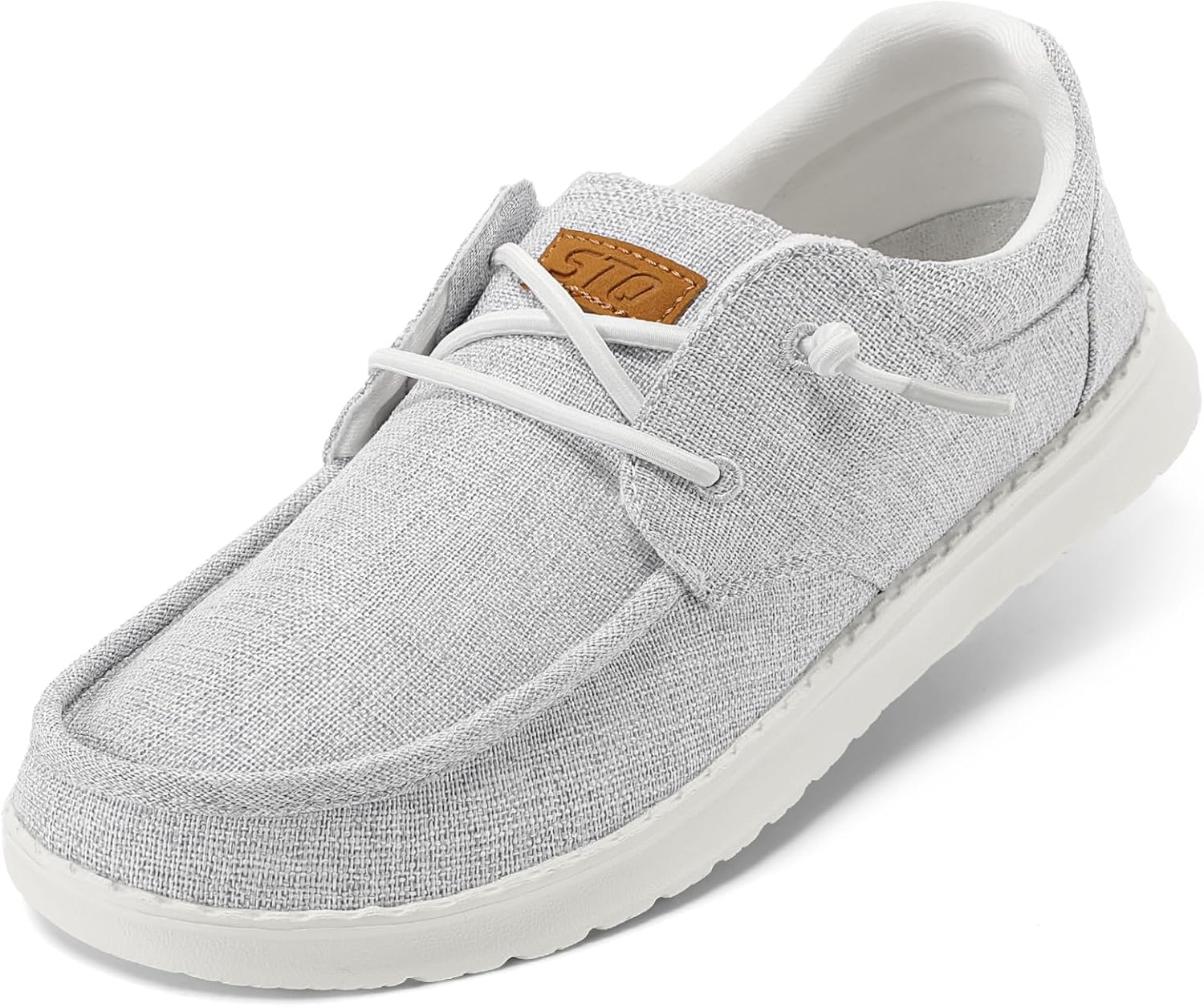 STQ Women's Lace up Loafers | Orthopedic Comfort Boat Shoes with Arch Support for Plantar Fasciitis Relief Slip on Casual Business Lightweight Breathable