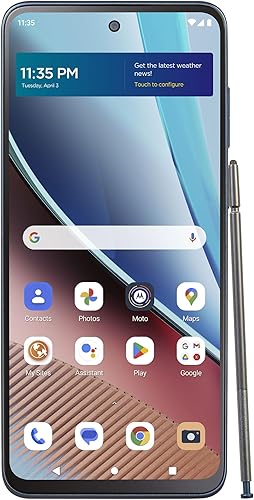 Miniatura 3 de Total by Verizon Motorola Moto g Stylus (2023) Bloqueado 64GB 5000mAh Batería 50MP Quad Pixel Cámara 6.5 pulgadas. Pantalla 90Hz Azul