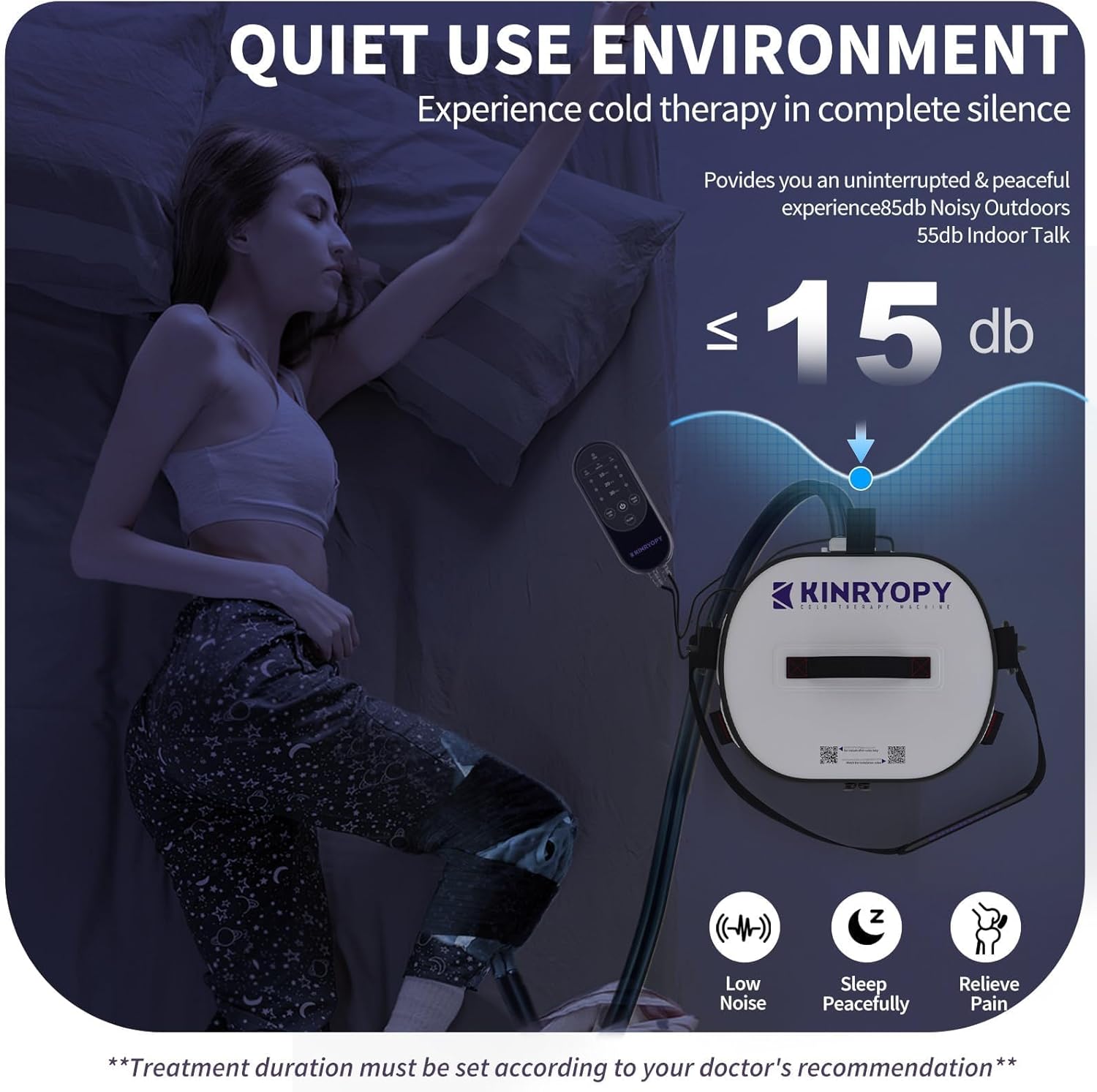 Cold Therapy Machine for Shoulder with Programmable Timer, Portable Ice Machine for Shoulder After Surgery, Lightweight Replacement Recovery System, Cryotherapy Pain Relief w/Compression Pad