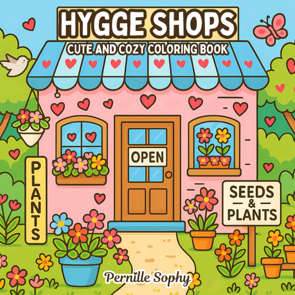 Hygge Shops: Cute & Cozy Coloring Book
