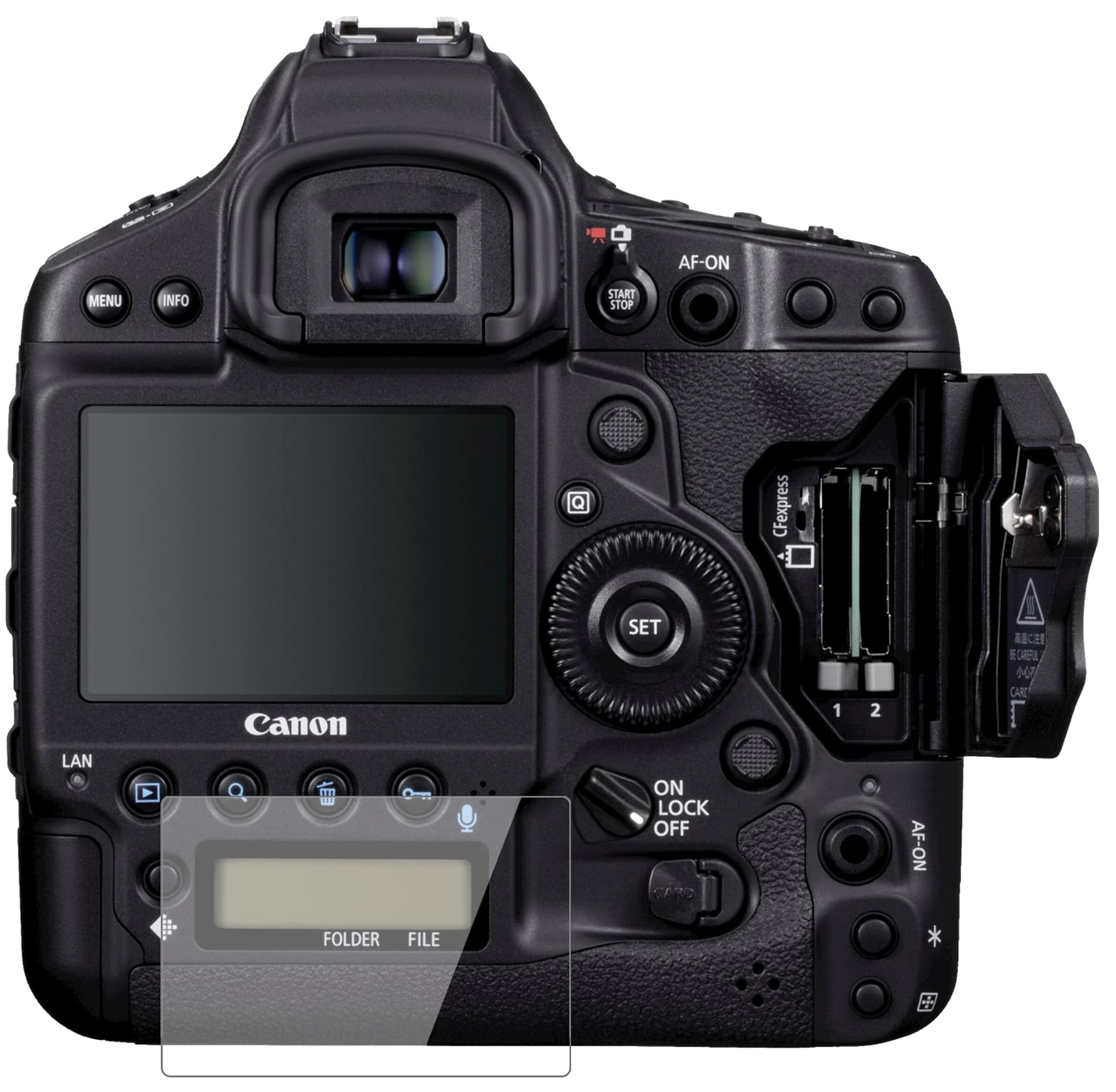 Expert Shield - Pellicola proteggi schermo per Canon 1DX III / 1D X MK III (con schermo LCD superiore e medio
