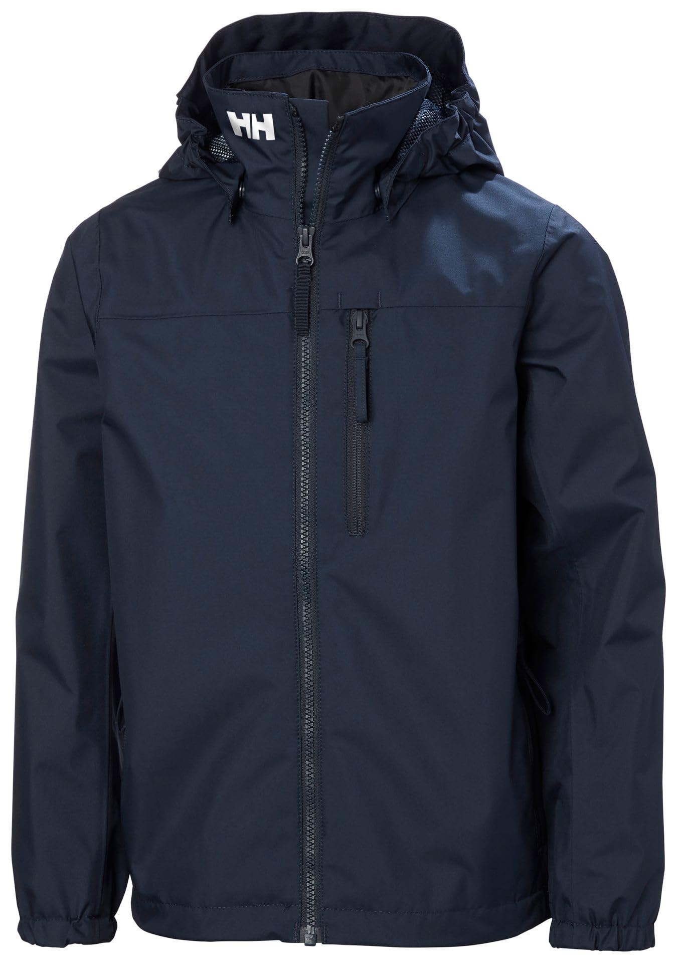 Helly Hansen Junior Unisex Crew Hooded Jacket, Navy, 11
