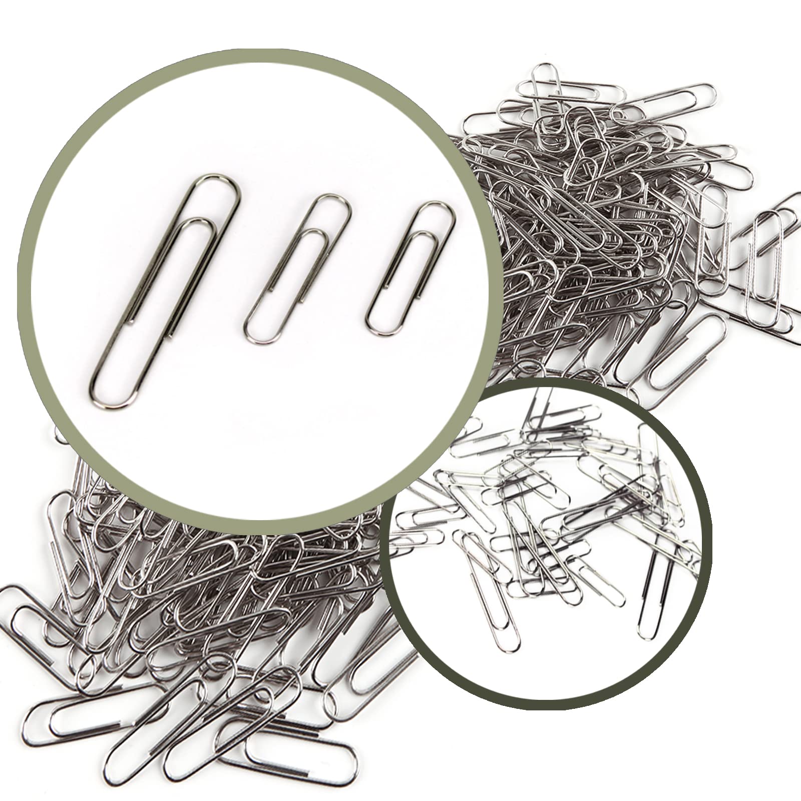 Paper Clips, Silver Assorted Size 700 PCS Paper Clips for Office School and Personal Use