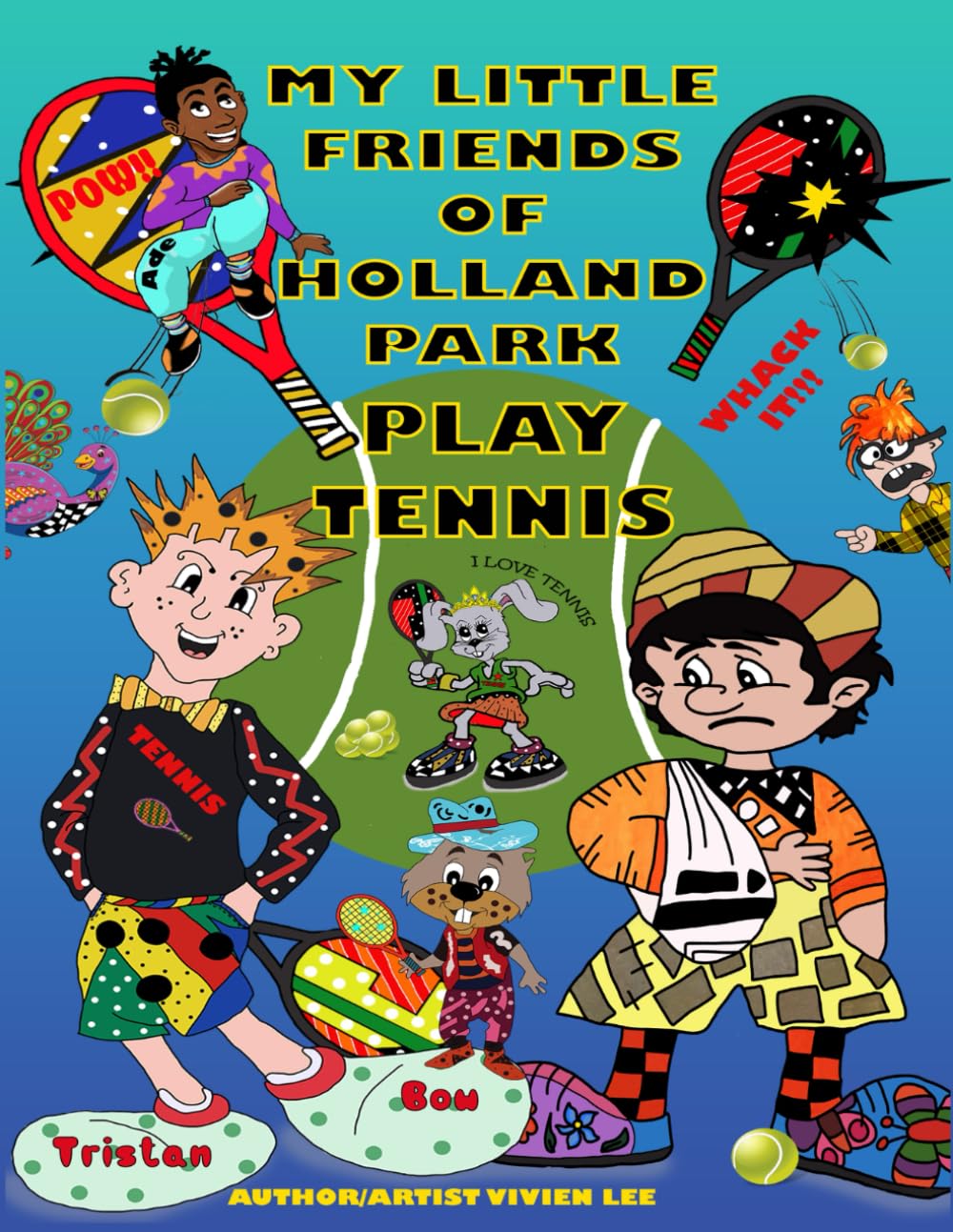 MY LITTLE FRIENDS OF HOLLAND PARK PLAY TENNIS.