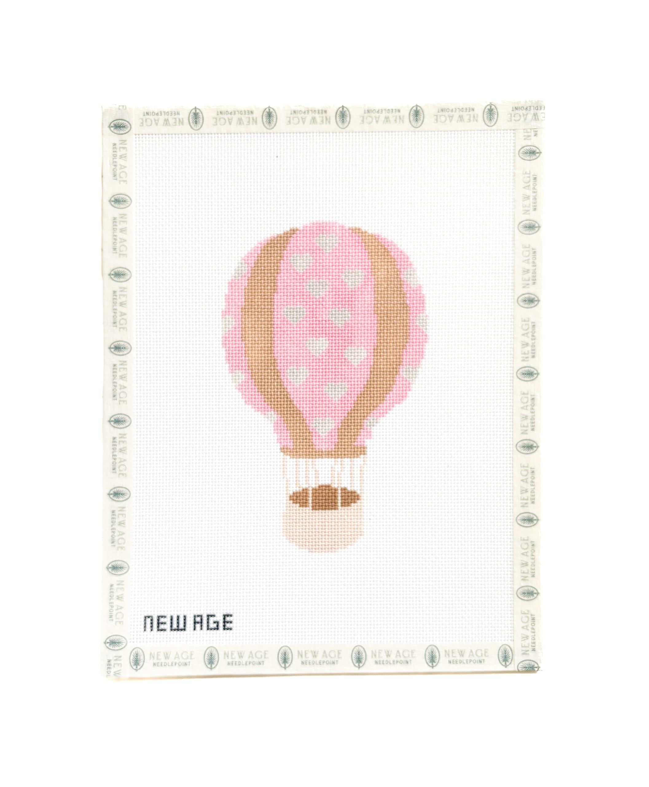 Amazon.com: Pink Hot Air Balloon Needlepoint Canvas – 18 Mesh Hand