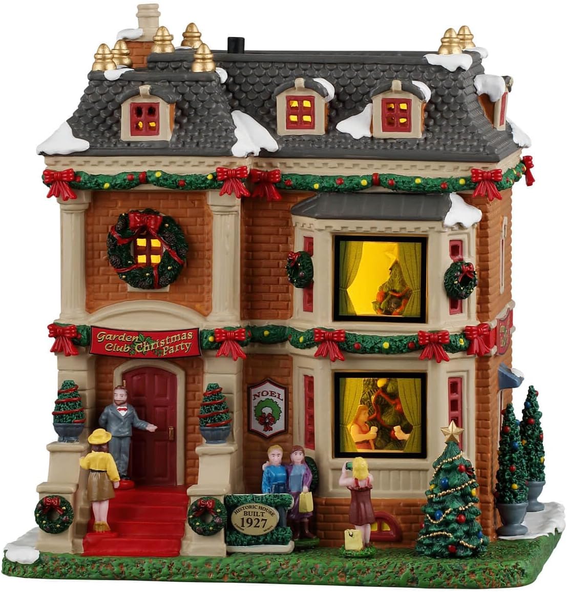 Lemax, Garden Club Christmas Party, Lighted Buildings, #65580