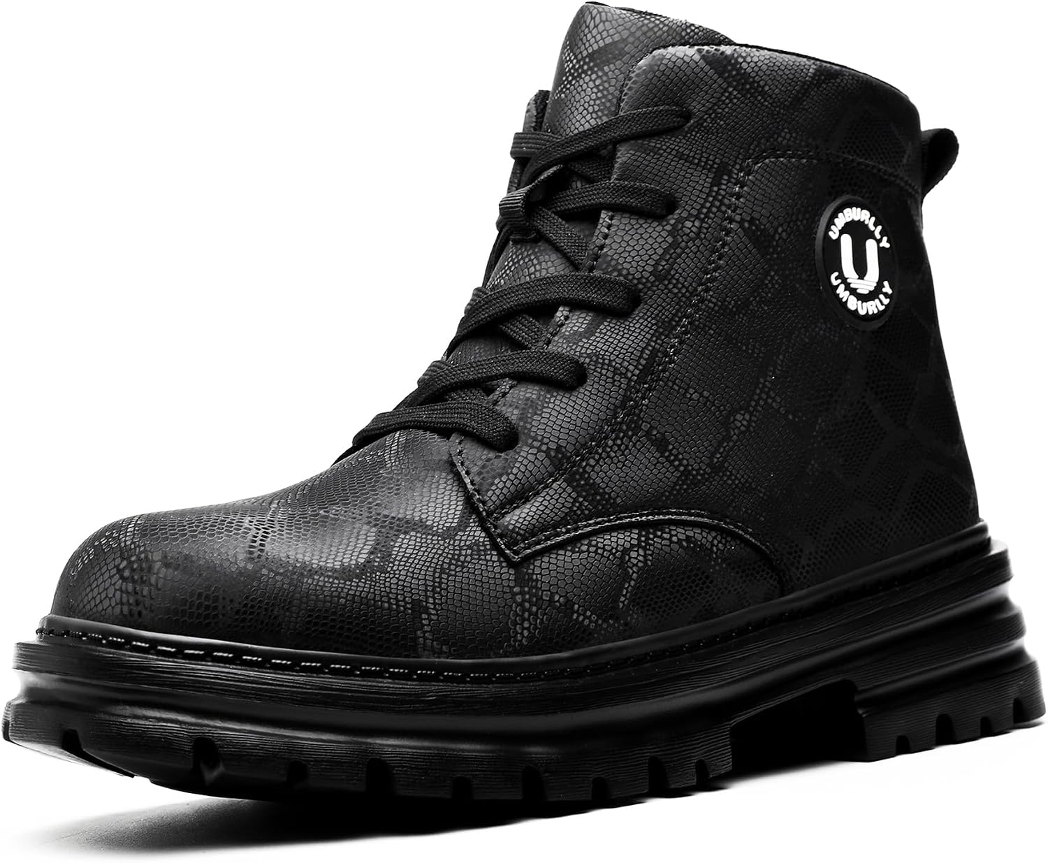 Hogent Steel Toe Boots for Women Men - Lightweight Breathable Work Boots