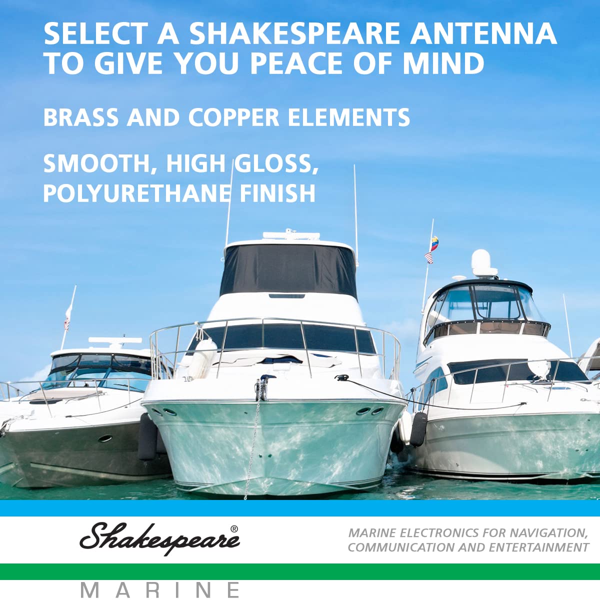 SHAKESPEARE 5101 Centennial White 8 'VHF Marine Antenna