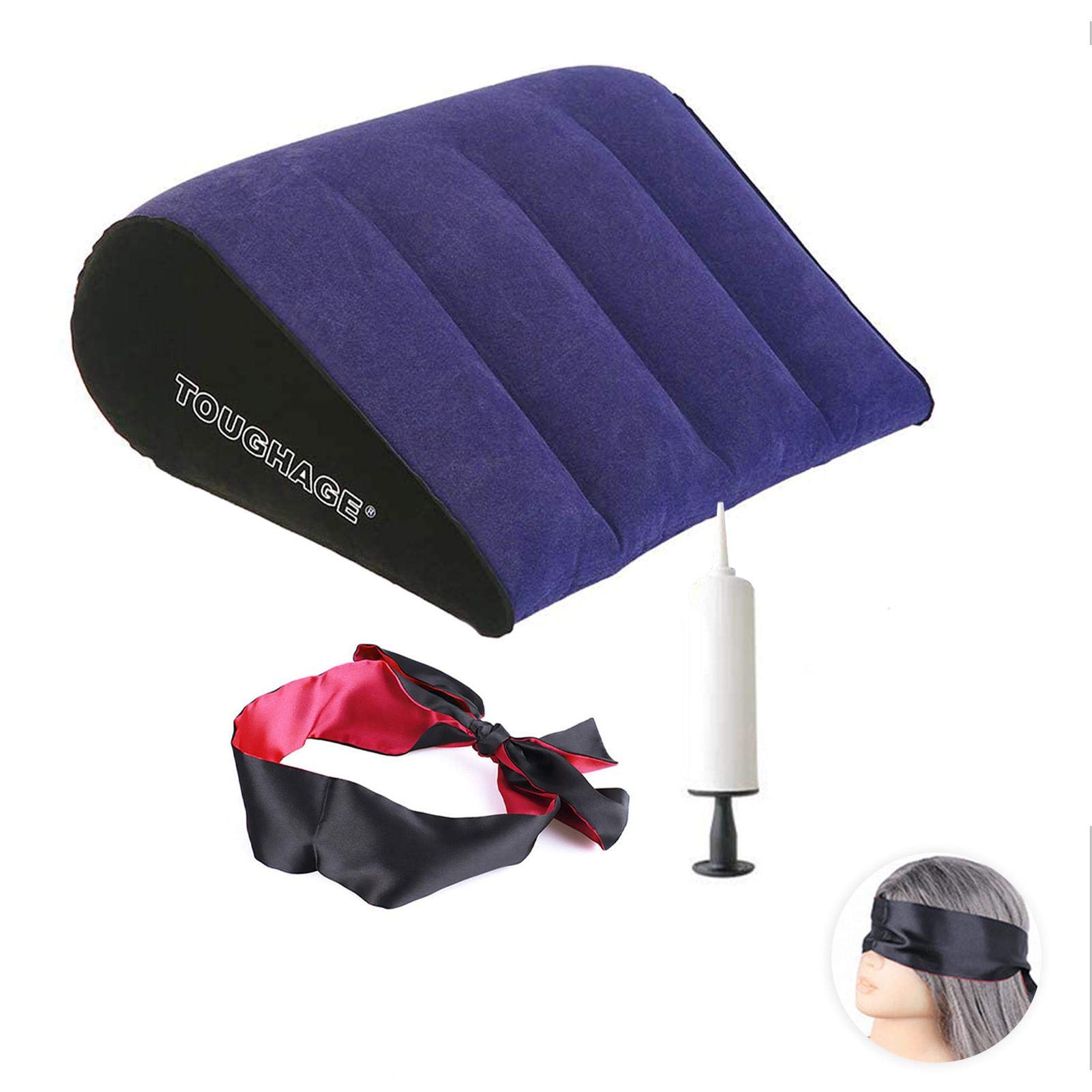 Coussin Gonflable Ergonomique Pour Soutien Posture – Confort Dos & Cou, Bleu Foncé