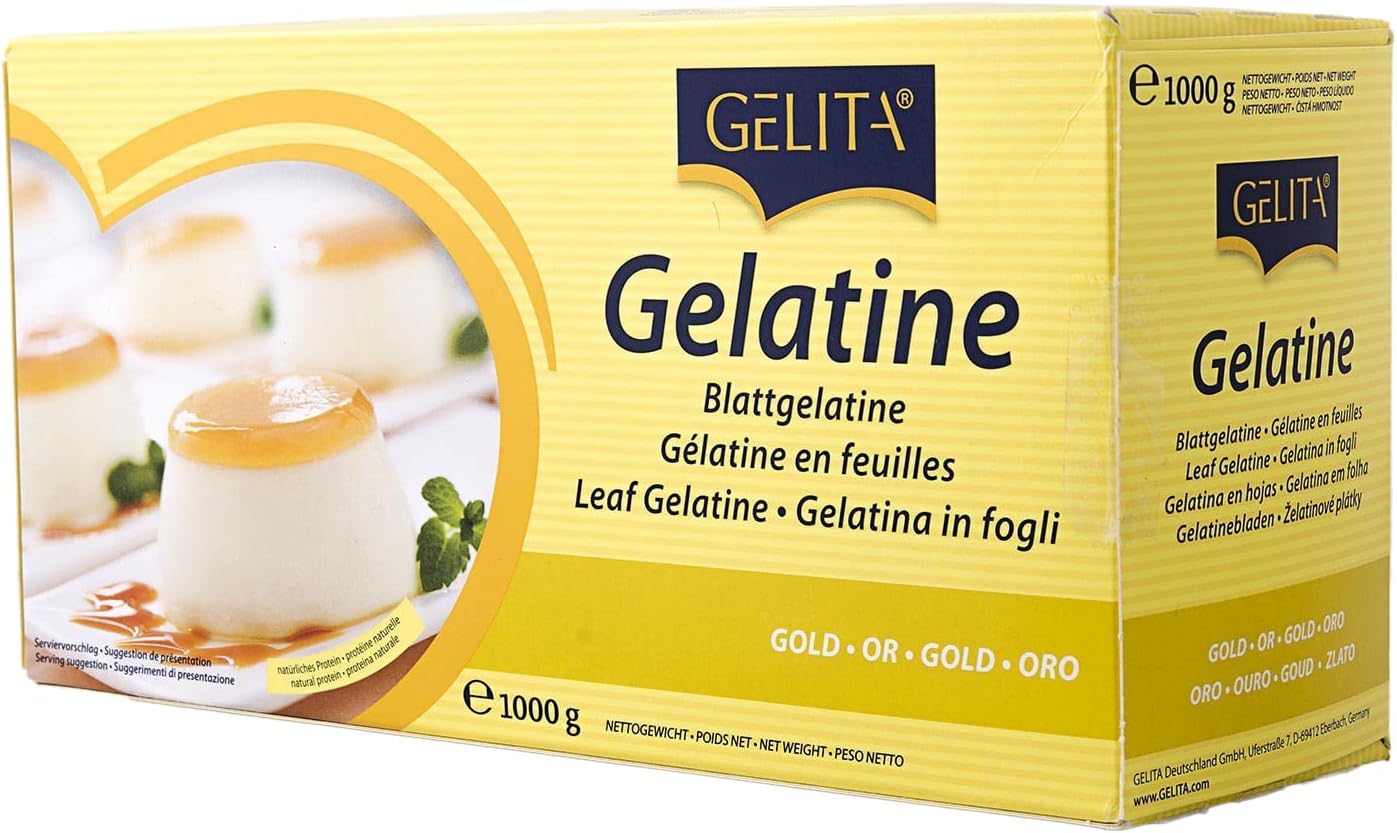 Gelita Gold Strength Leaf Gelatin 500 Sheets/2.2 Pounds