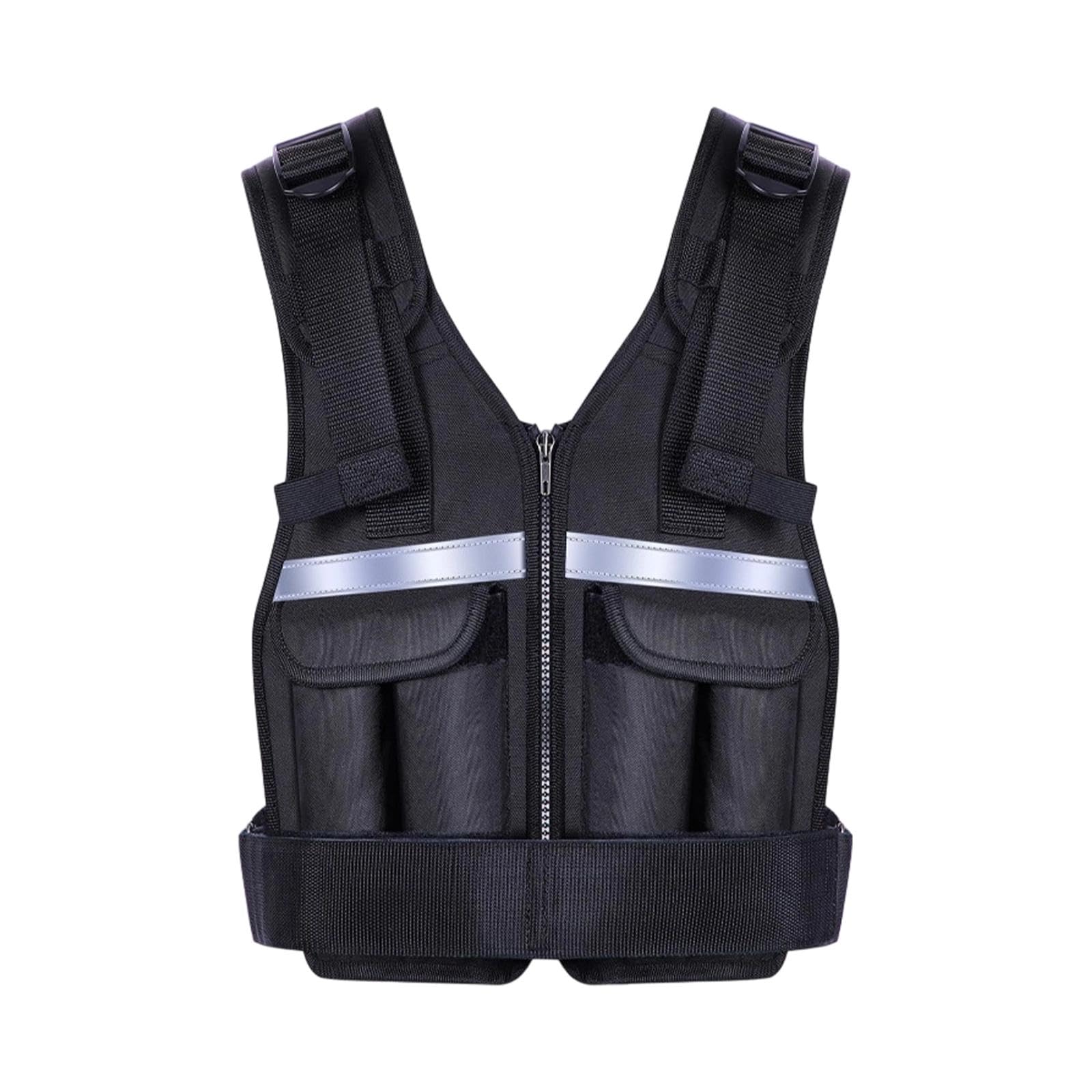 Weighted Vest Adjustable 2-18 lb for Women Men Reflective Breathable Body Weight Vest for Running Strength Training Cycling