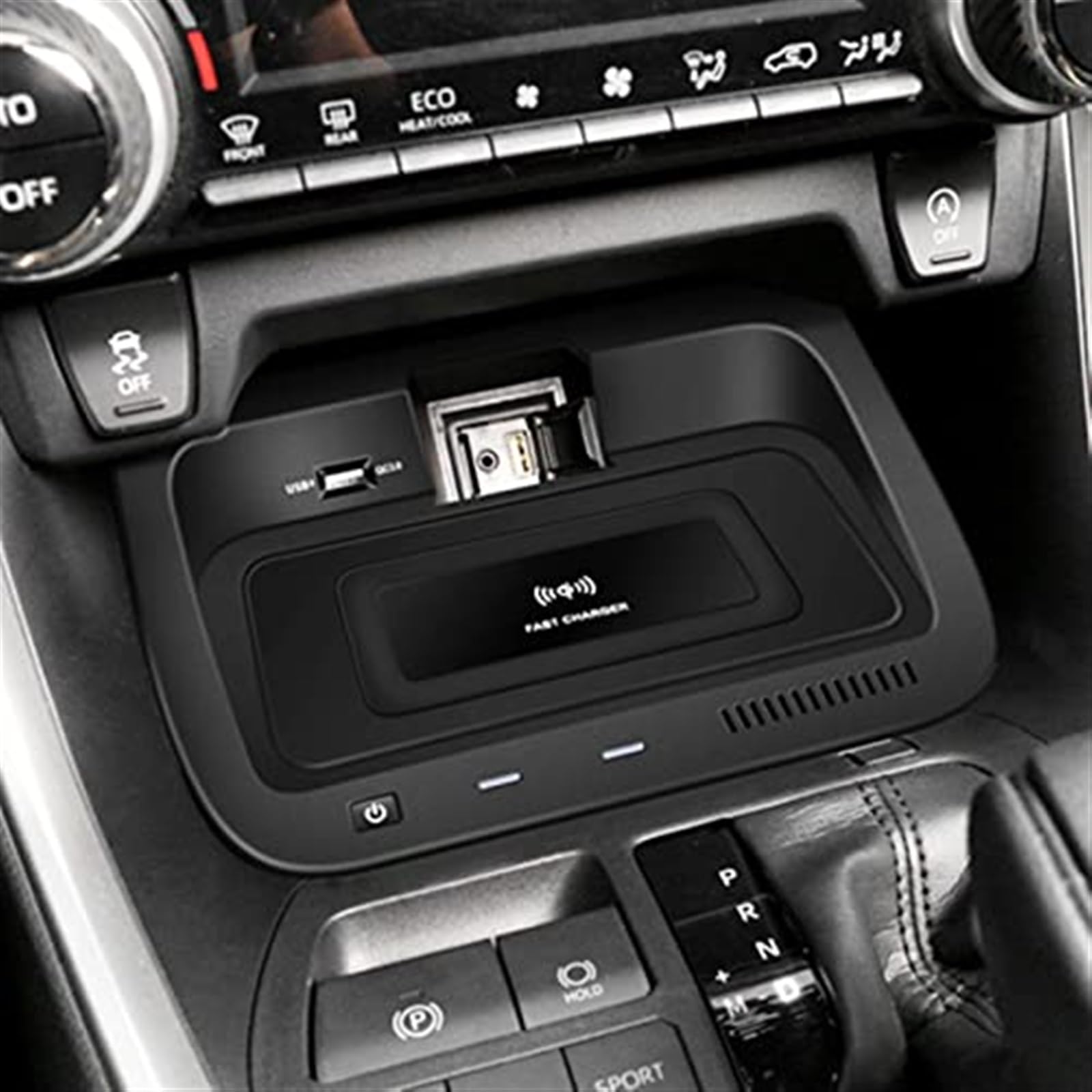 Bezprzewodowa ładowarka samochodowa 15W ładowarka QI do telefonu szybka ładowarka Pad do panelu ładowania, dla Toyota, dla RAV4, 2019 2020 2021 2022 akcesoria Bezprzewodowa ładowarka samochodo