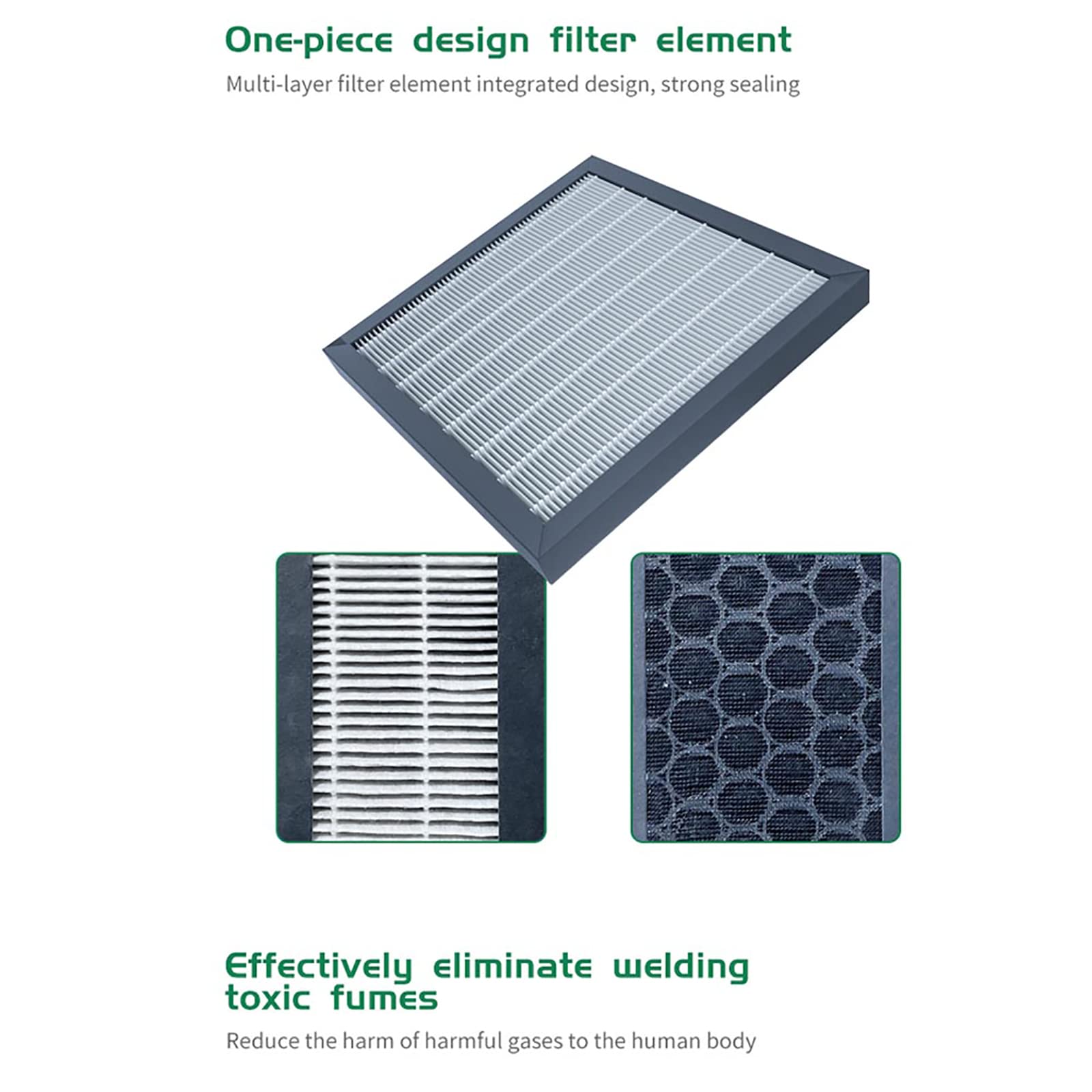 Fumatore da Tavolo, Assorbitore di Fumo con Display a LED, Assorbe I Fumi Tossici Generati dalla Saldatura, Purificatore di Scarico con Filtro a 4 Strati