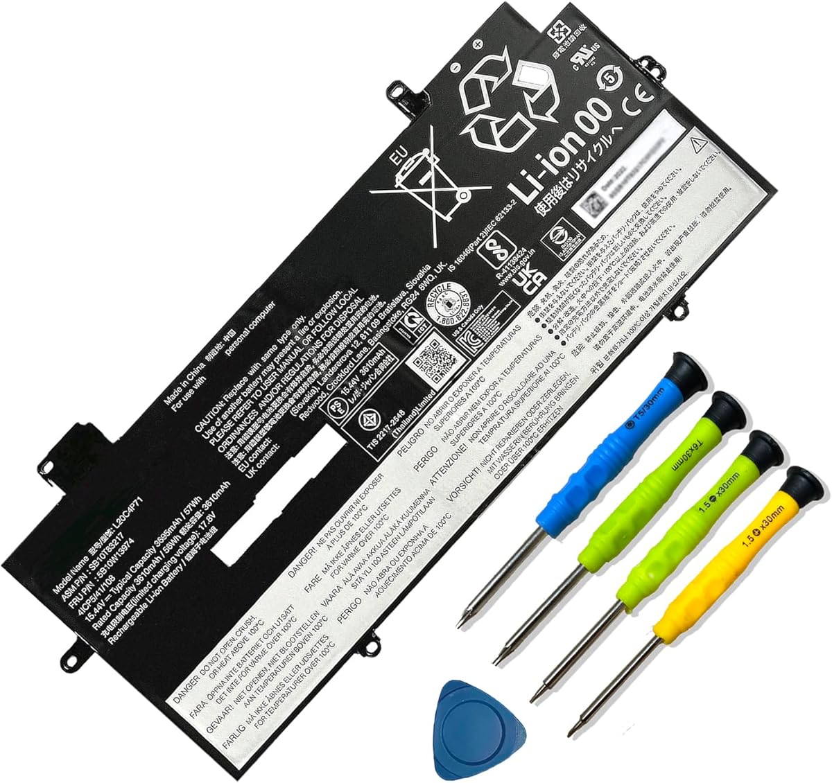 L20C4P71 SB10T83217 5B10W13974 Battery replacement for Lenovo ThinkPad X1 Carbon 9th Gen 10th Gen X1 Yoga 6th 7th Gen 2021 Series L20M4P71 L20D4P71 L20L4P71 SB10T83216 5B10W13973 5B10W13975 5B10W13972