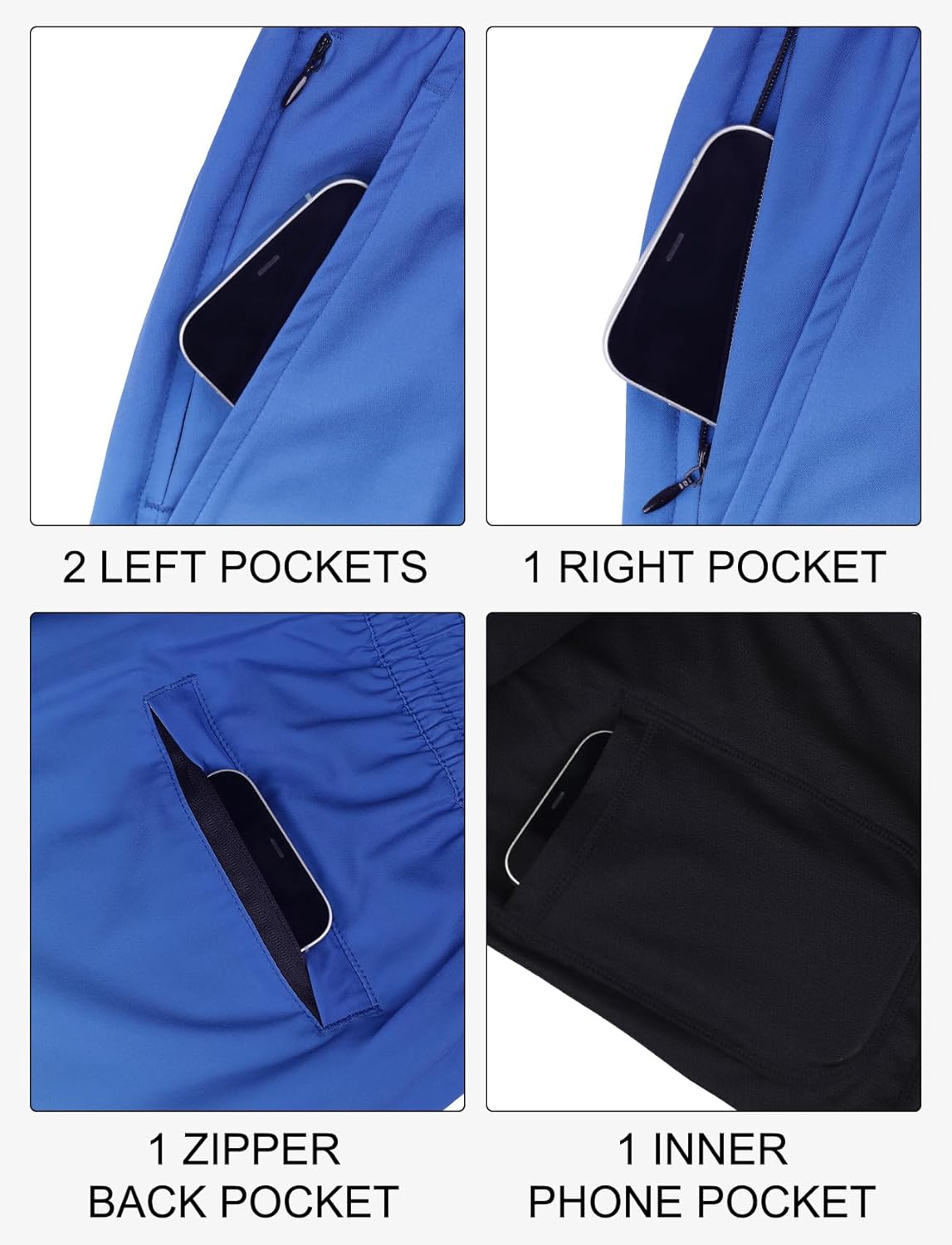 Lzzidou Men Swim Trunks with Compresssion Liner 7 Inch Inseam Board Shorts Bathing Suit with Zipper Pockets - Image 6