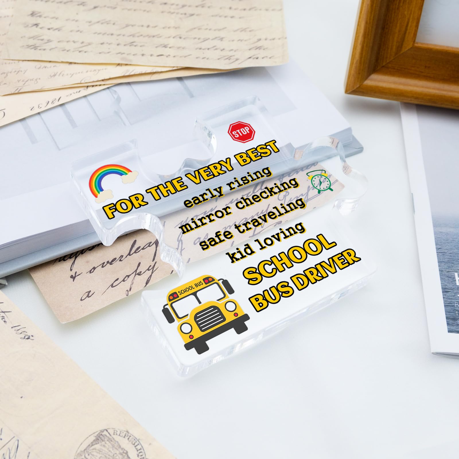 Bus Driver Appreciation Gifts Thank My Drivers Acrylic Sign School Bus Driver Gift For Men Women Birthday Retirement Christmas Gifts Back To School Gift From Students To School Drivers