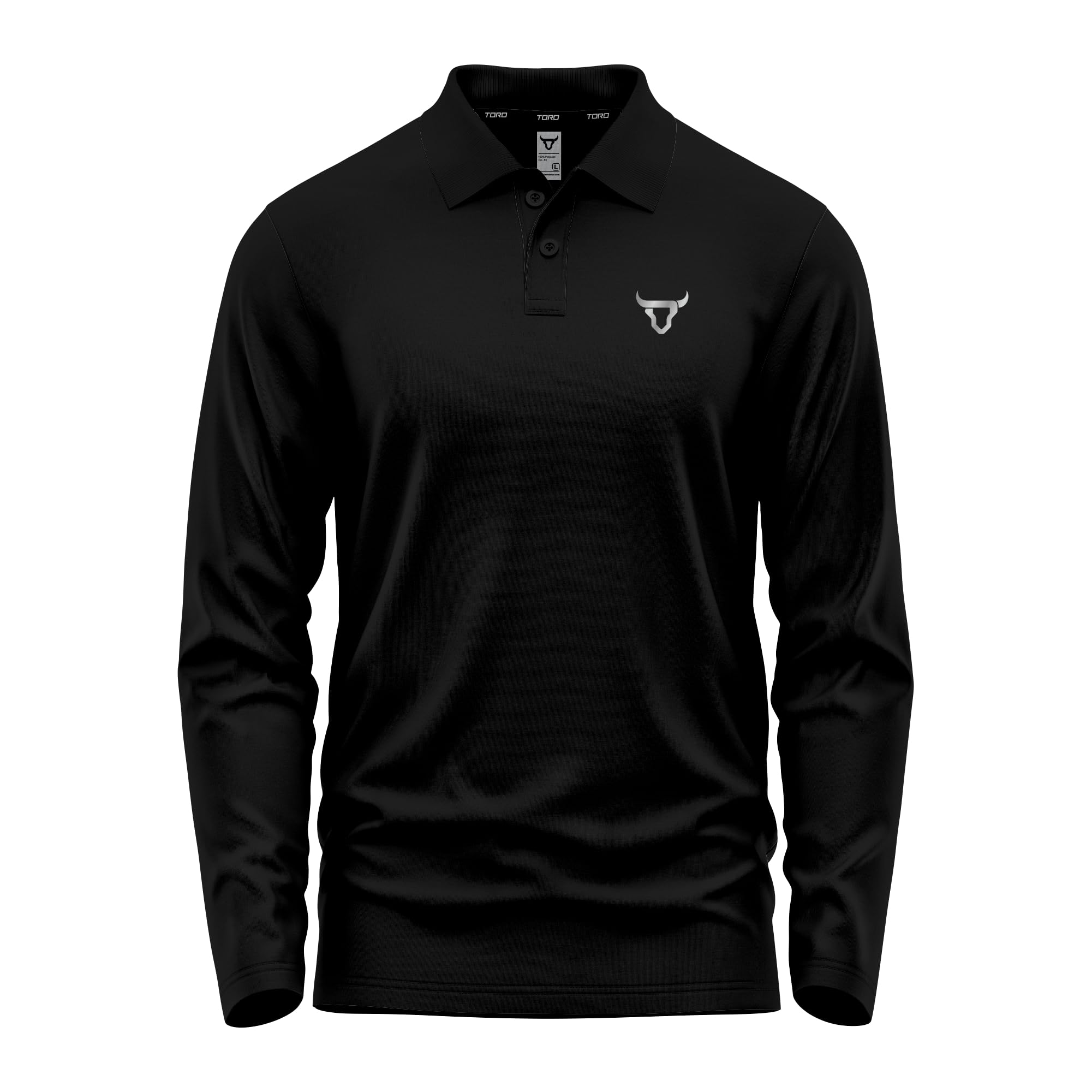 Paquet de 3 Hommes Polo T Shirt Regular Fit Olympique Casual Uniforme Tenue de soirée Multicolores Longues Manches Pleines Bouton Adultes Cadeau Polo Top