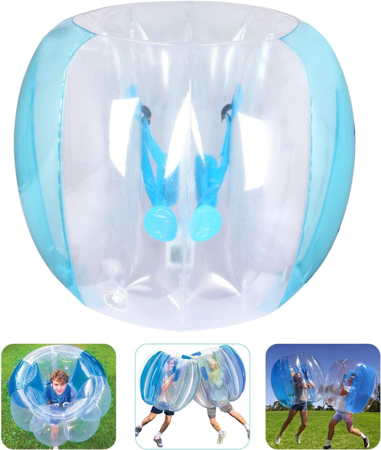 Inflatable Bumper Balls for Adults Human Hamster Balls for Adults Inflatable Lawn Game Ball 0.3mm Ultra-Thick PVC Toys Body Bumpers Ball Full Body for Outdoor Team Gaming Play