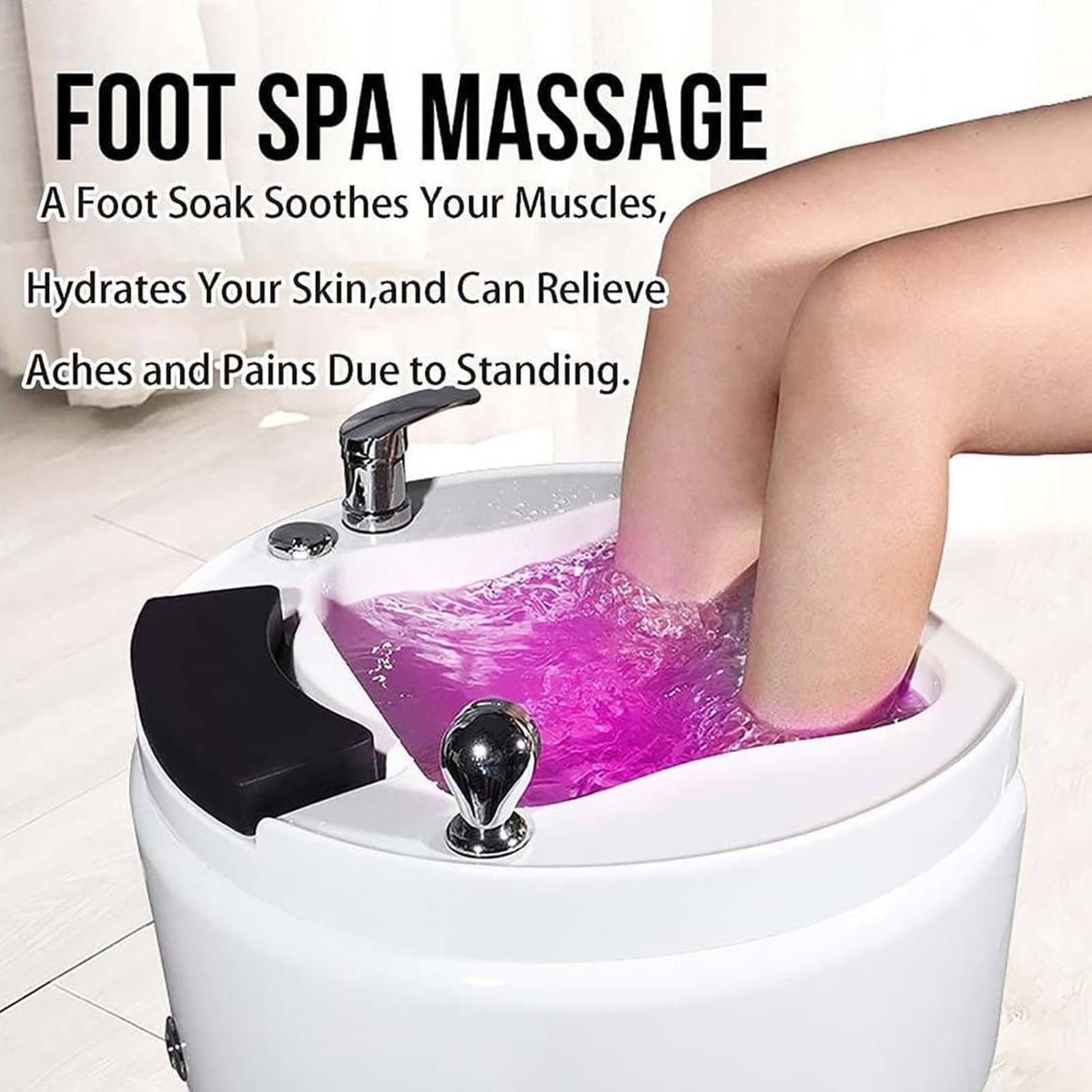 Przenośne spa do stóp Kąpiel stóp Salon paznokci Pedicure Beczka do kąpieli stóp Głębokie kąpiel stóp Spa z masażem Specjalne dla hotelu Klub do (B0F26FNXGG)