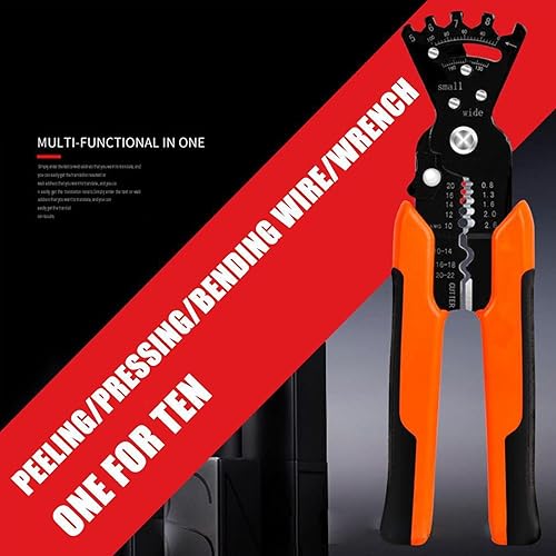 Miniatura 7 de Septpenta Alicates multifuncionales para electricista con llave y función de doblado de alambre multiángulo, mango ergonómico antideslizante,