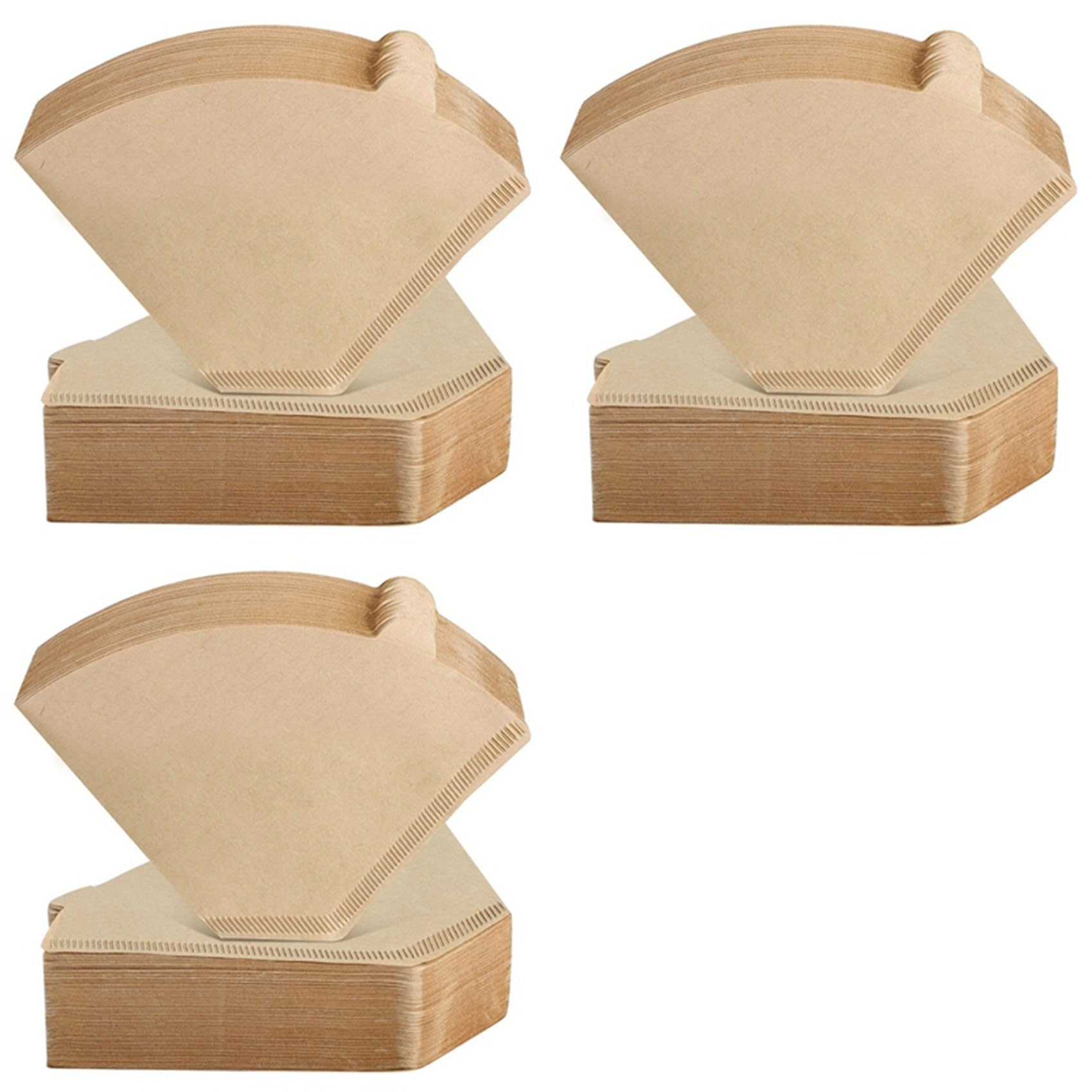 Hndhbfgrt Coffee Filters, Unbleached Cone Filters 8-12 Cup, 600 Count Disposable Natural Paper Filters Cone Filters