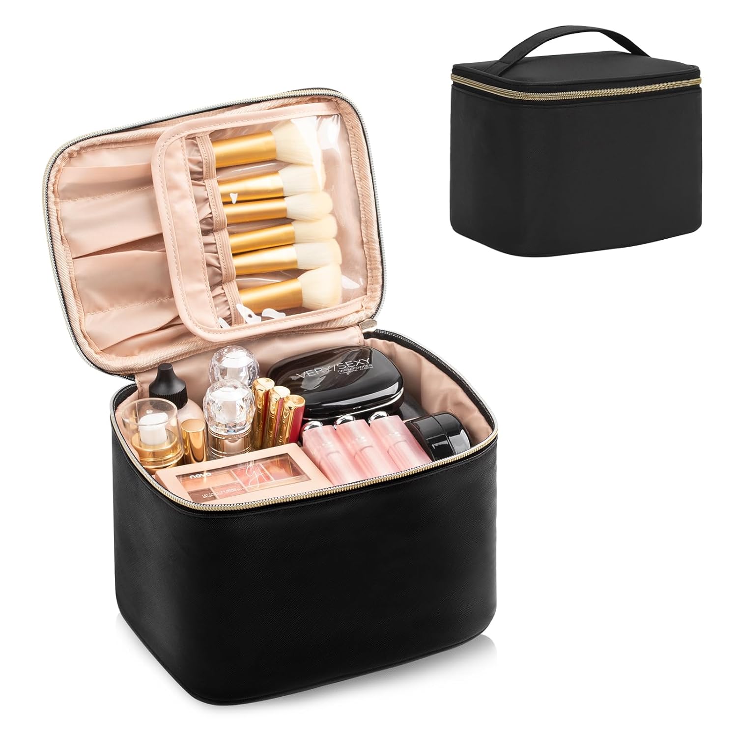OCHEAL Makeup Bag, Large Capacity Travel Make Up Bag for Cosmetics Vertical Storage,Toiletry Bag for Skincare Makeup Organizer Bag OCHEAL Makeup Bag, Large Capacity Travel Make Up Bag for Cosmetics Vertical Storage,Toiletry Bag for Skincare Makeup Organizer Bag