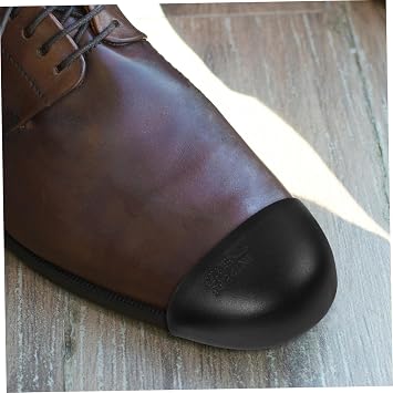 2 Pairs Steel Toe Caps for Shoes Universal Fit Safety Toe Protectors Work Boot Covers Durable Guards for Men and Women 3.93X2.16X3.93In