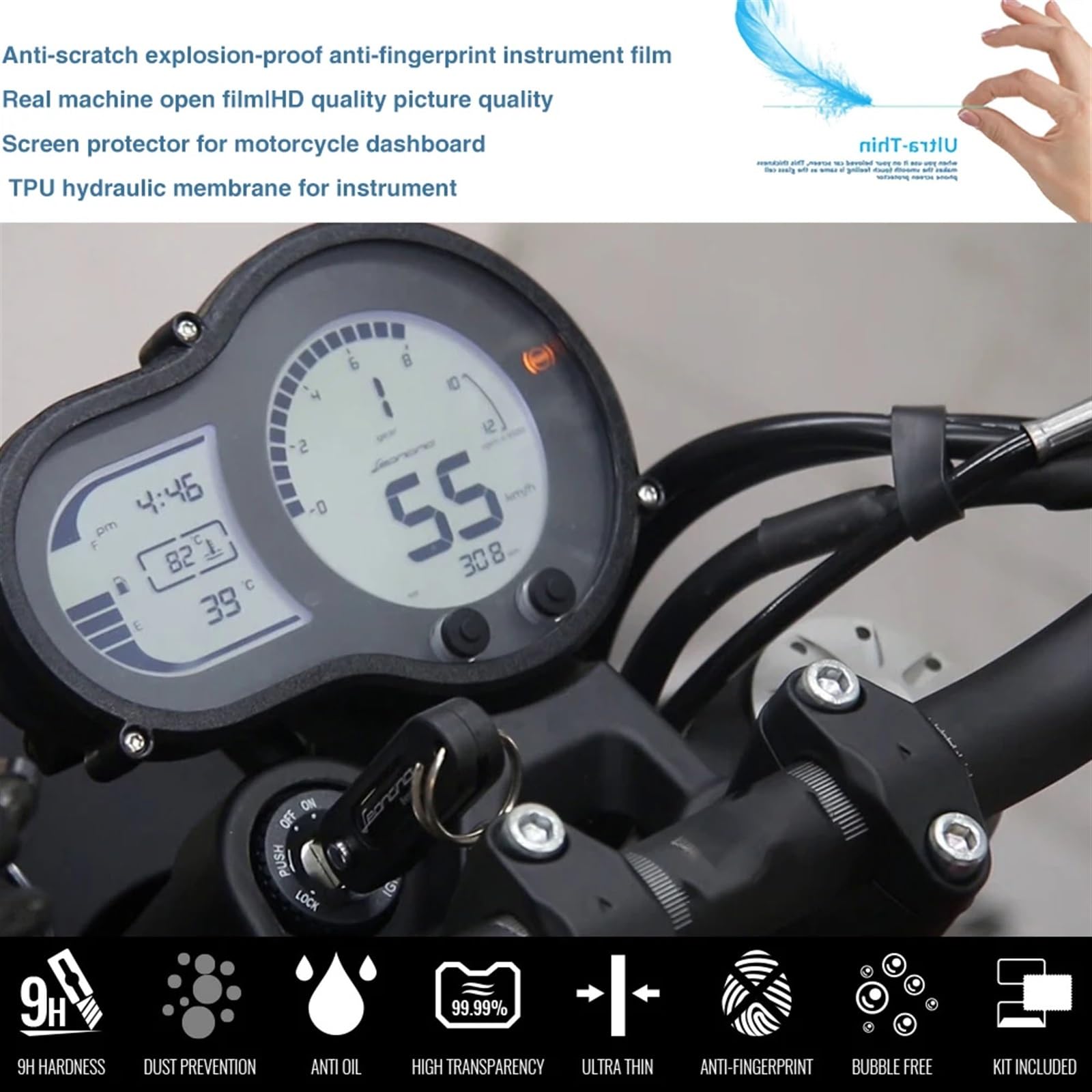 Compteur Moto LEONCINO 500 LEONCINO500 Accessoires Moto Groupe D'instruments Film Protection Anti-Rayures Compteur Vitesse Protecteur D'écran Compteur De Vitesse Étanche