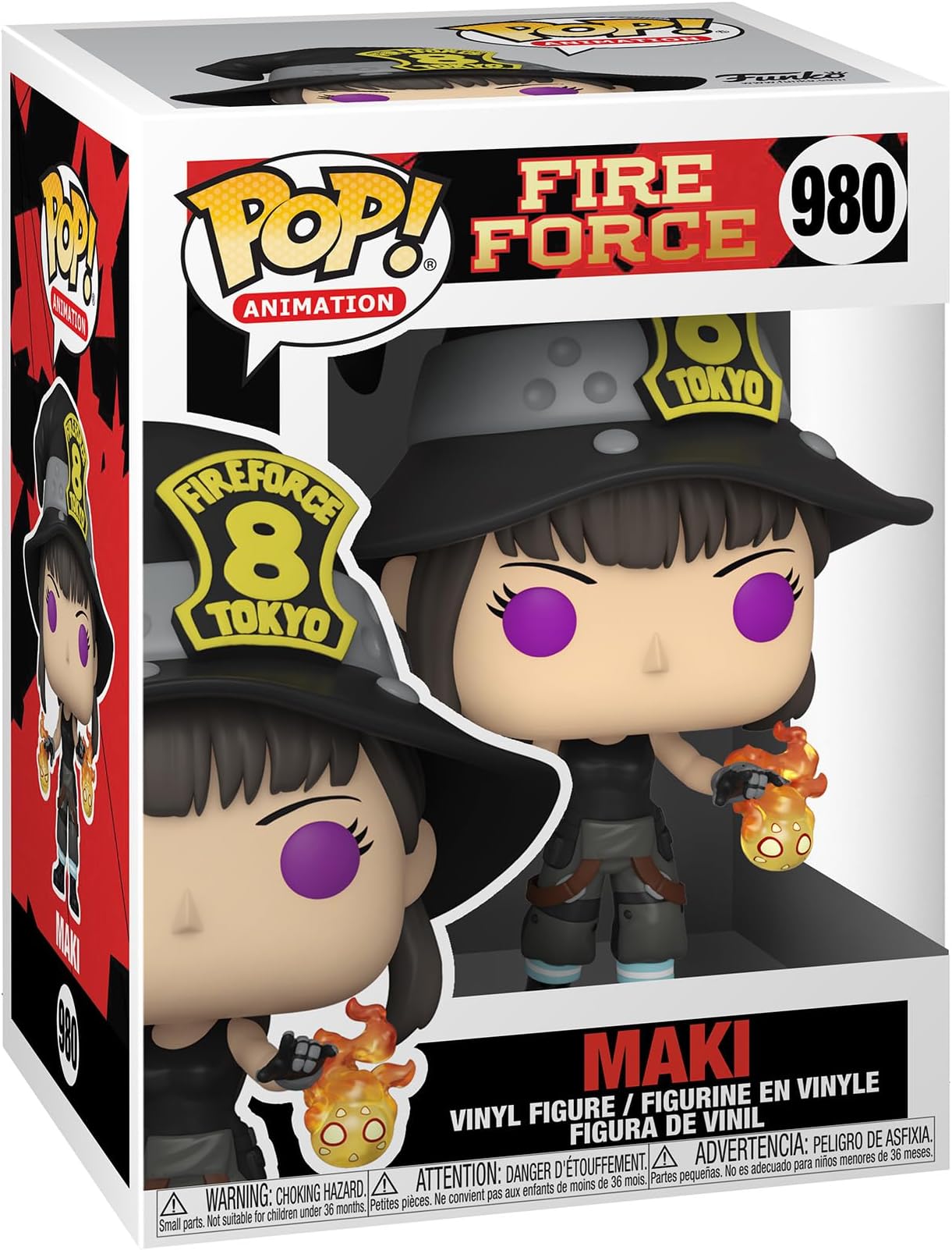 Pop! Animation: Fire Force - Maki Oze - Collectable Vinyl Figure - Gift Idea - Official Merchandise - Toys for Kids & Adults - Anime Fans - Model Figure for Collectors and Display