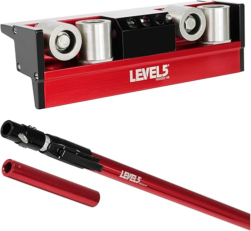 Rodillo de esquina + mango extensible de 31-50 pulgadas - LEVEL5  Grado profesional  Hoja de yeso Gyprock para paneles de yeso  4-503