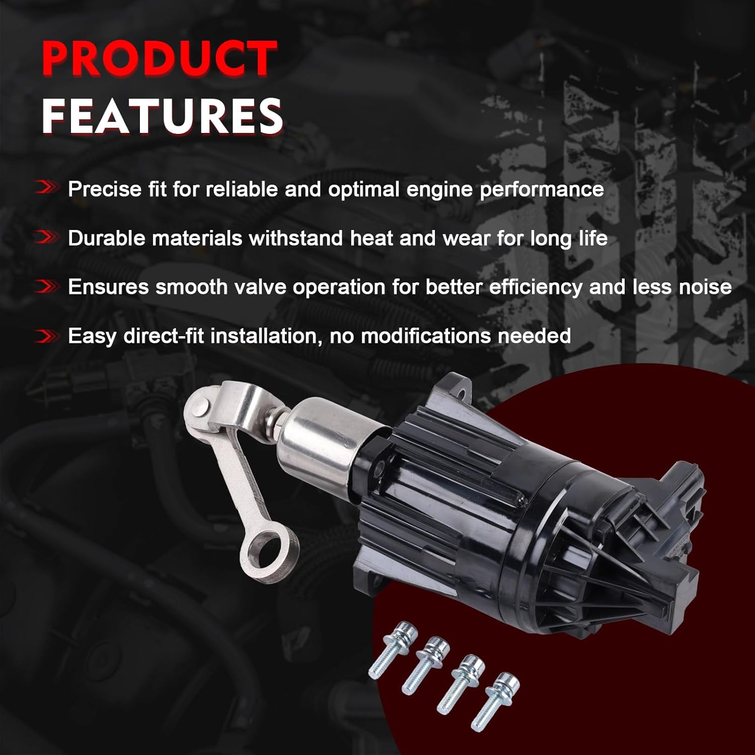 K6T52372 Electronic Turbocharger Wastegate Actuator Solenoid Valve for Civic, CR-V, 1.5L VTEC 2016-2019, OE# 18900-5AA-A01, 49373-07011 Turbo Boost Control Valve