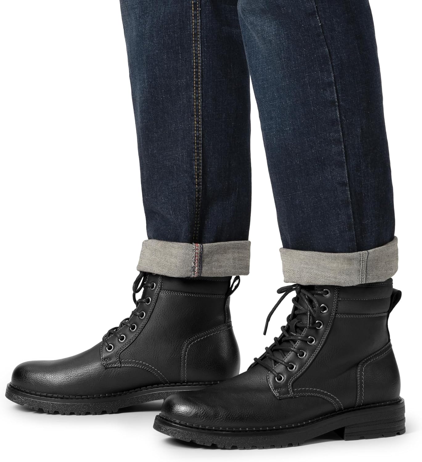 Bruno Marc Men's Dress Oxford Fashion and Comfort Ankle Lace Up Boots - Image 2