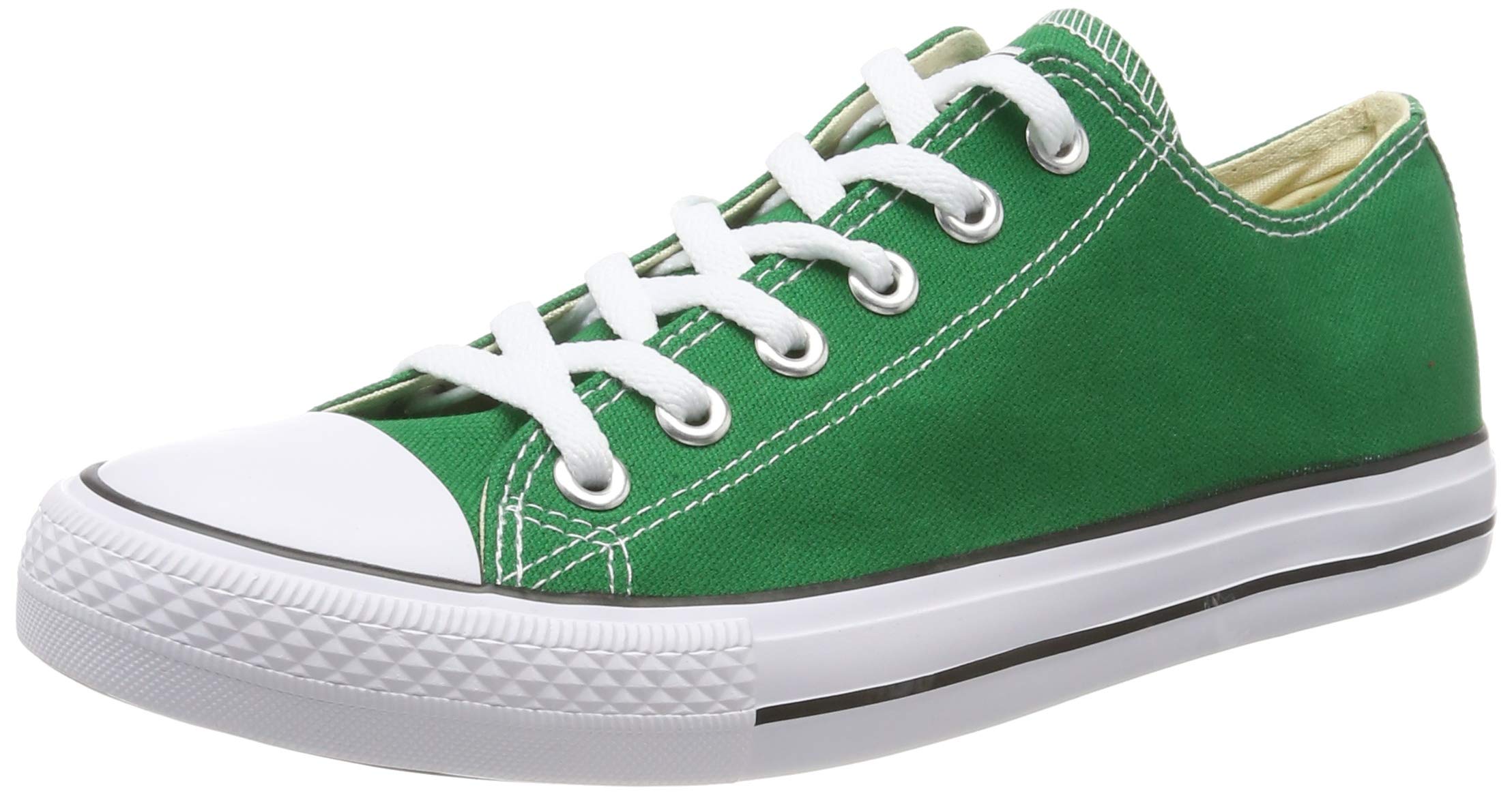 Elara Unisex Sneaker Textil Turnschuh Low top Chunkyrayan 089-A-CA01-Green-45
