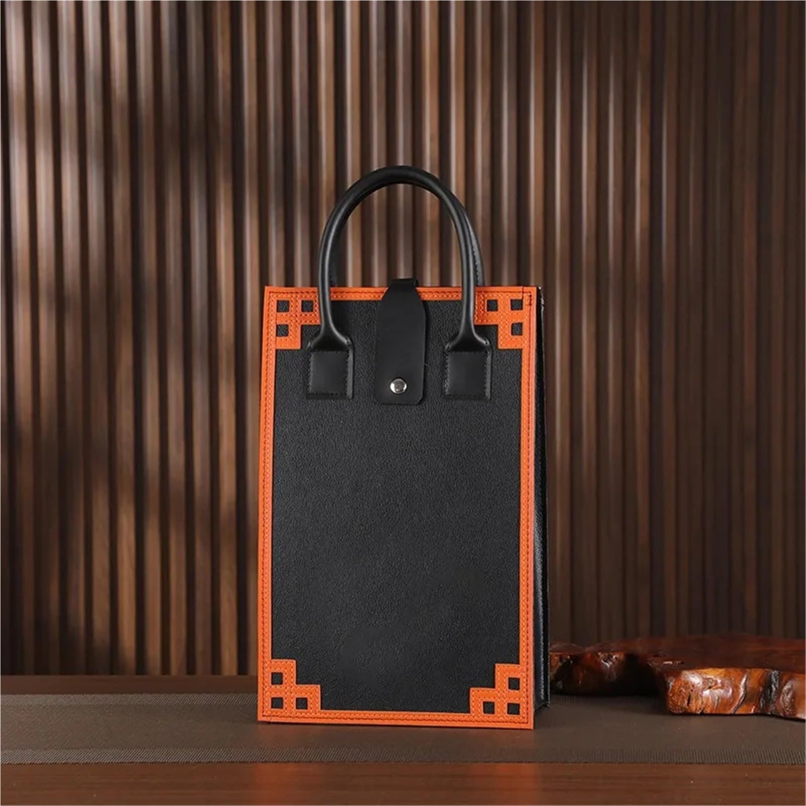 Bolsa De Vino Sacchetti for imballaggio del Vino Rosso Scatole for imballaggio Scatole in Pelle Sacchetti for Vino for Bottiglia Singola e Doppia Borsa for Vino(Black)