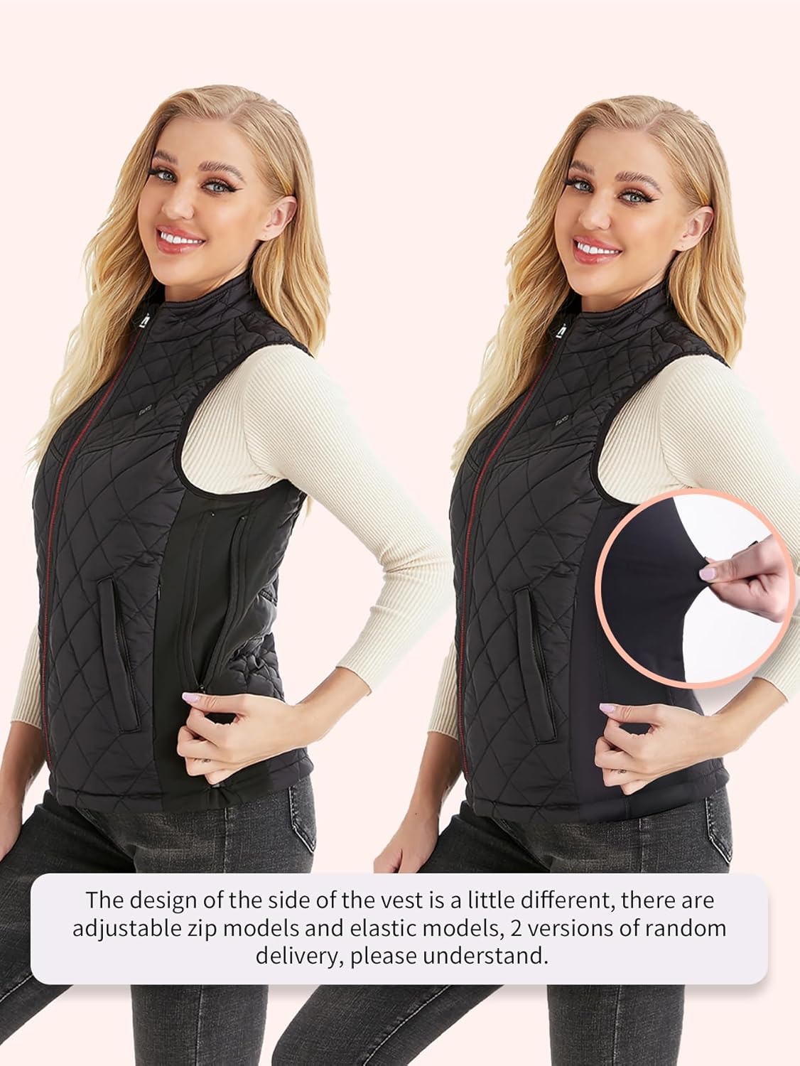 PETREL Heated Vest for Women with Battery Pack, Electric Rechargeable Heated Coat