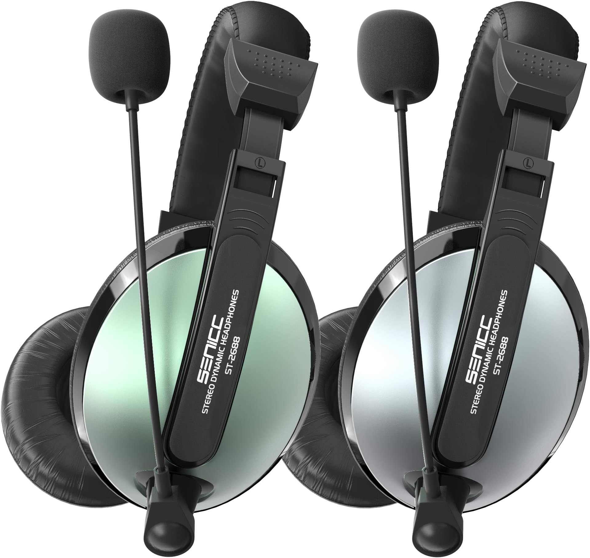 SENICC Headset with Microphone for Xbox Gaming Headset with Lightweight Design,3.5mm Wired Over Ear Headphones for Cellphone,MP3,Tablets,Laptop,Desktop Computer