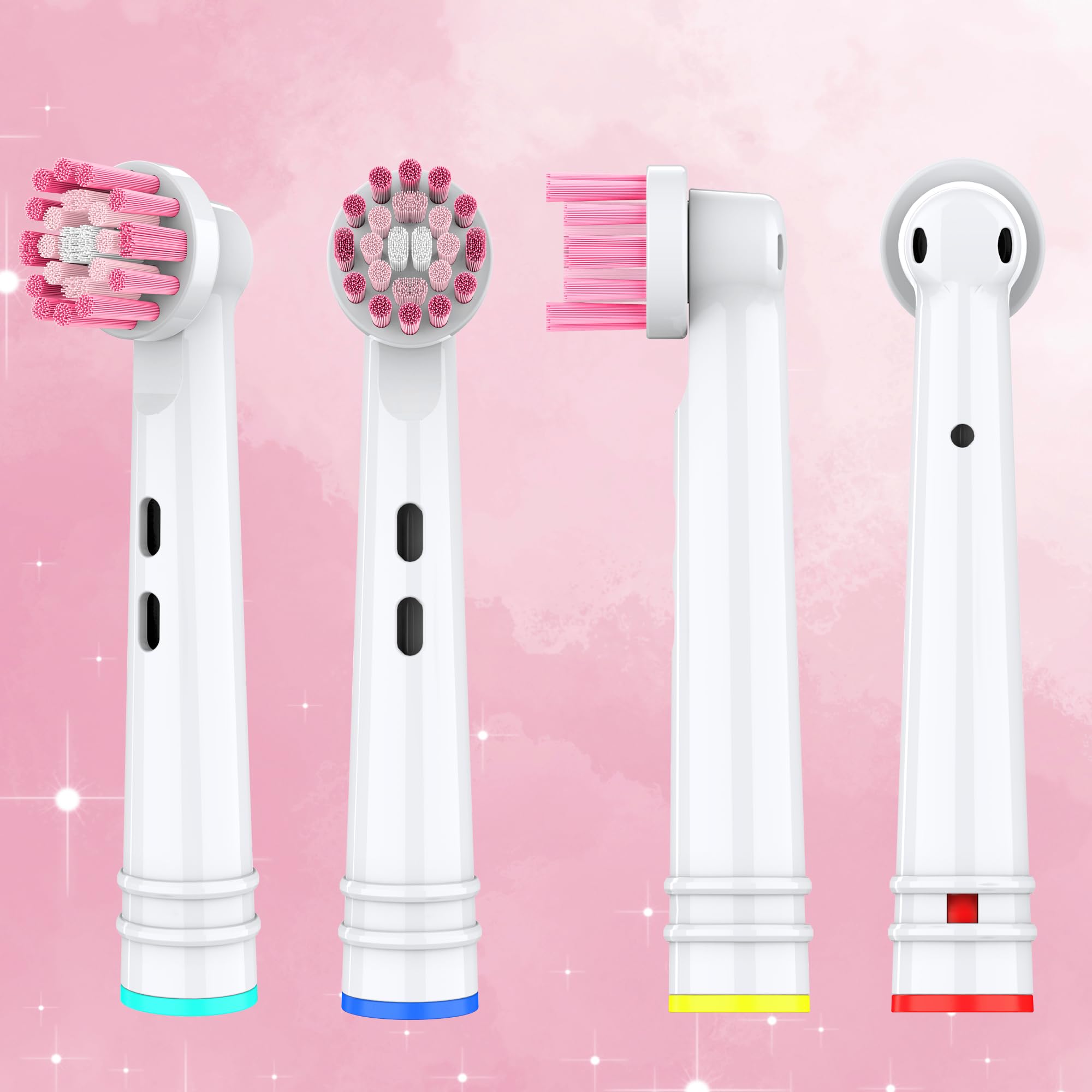 Cabezales de cepillo de dientes de repuesto empaquetados individualmente para Oral B Braun, cabezales de cepillo de dientes eléctricos profesionales compatibles con Oral B Pro 1000/3000/5000