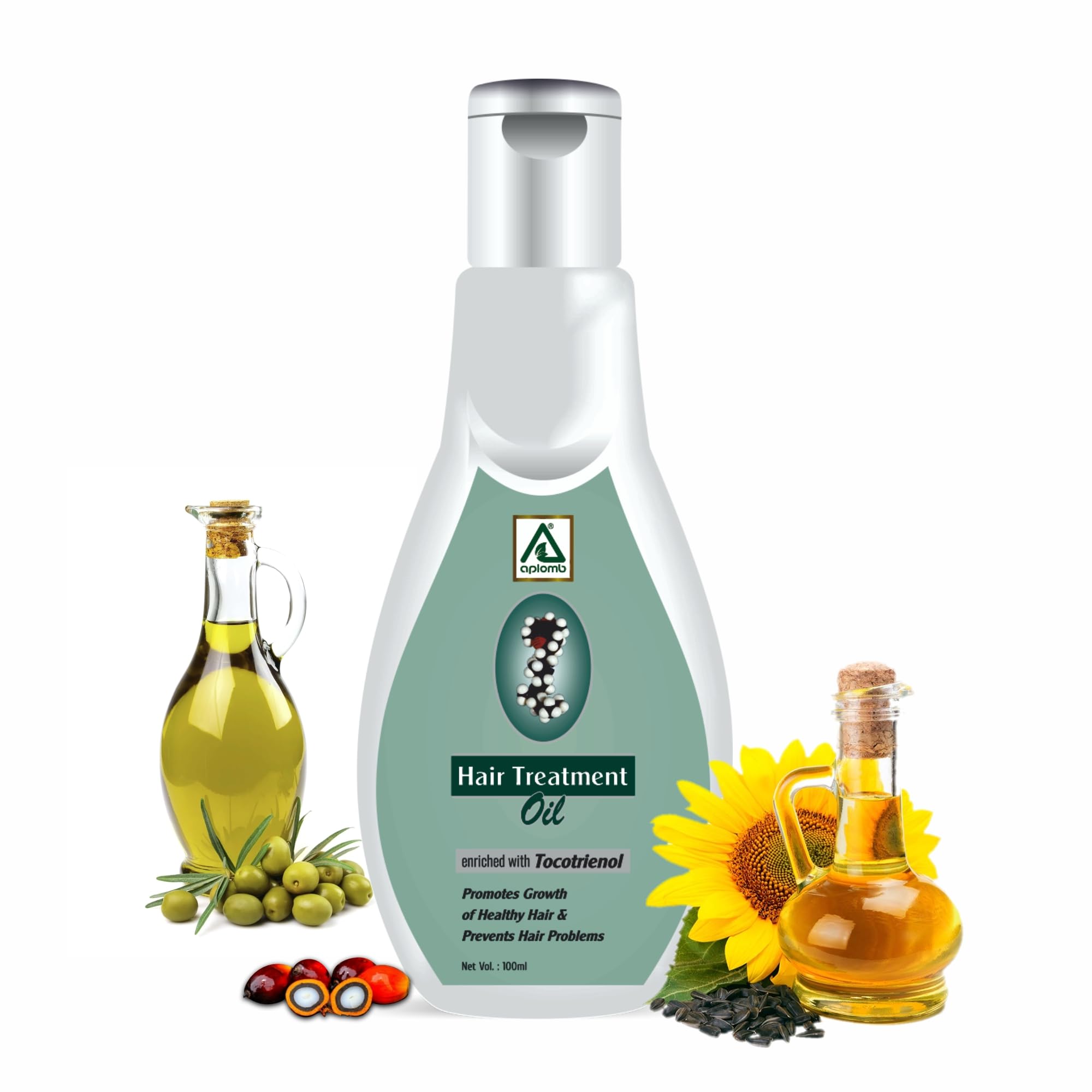 Aplomb Hair Treatment Hair Oil | Non Sticky | Hair Growth | Suitable for All Hair Types | Enriched with Tocotrienol (100 ml)