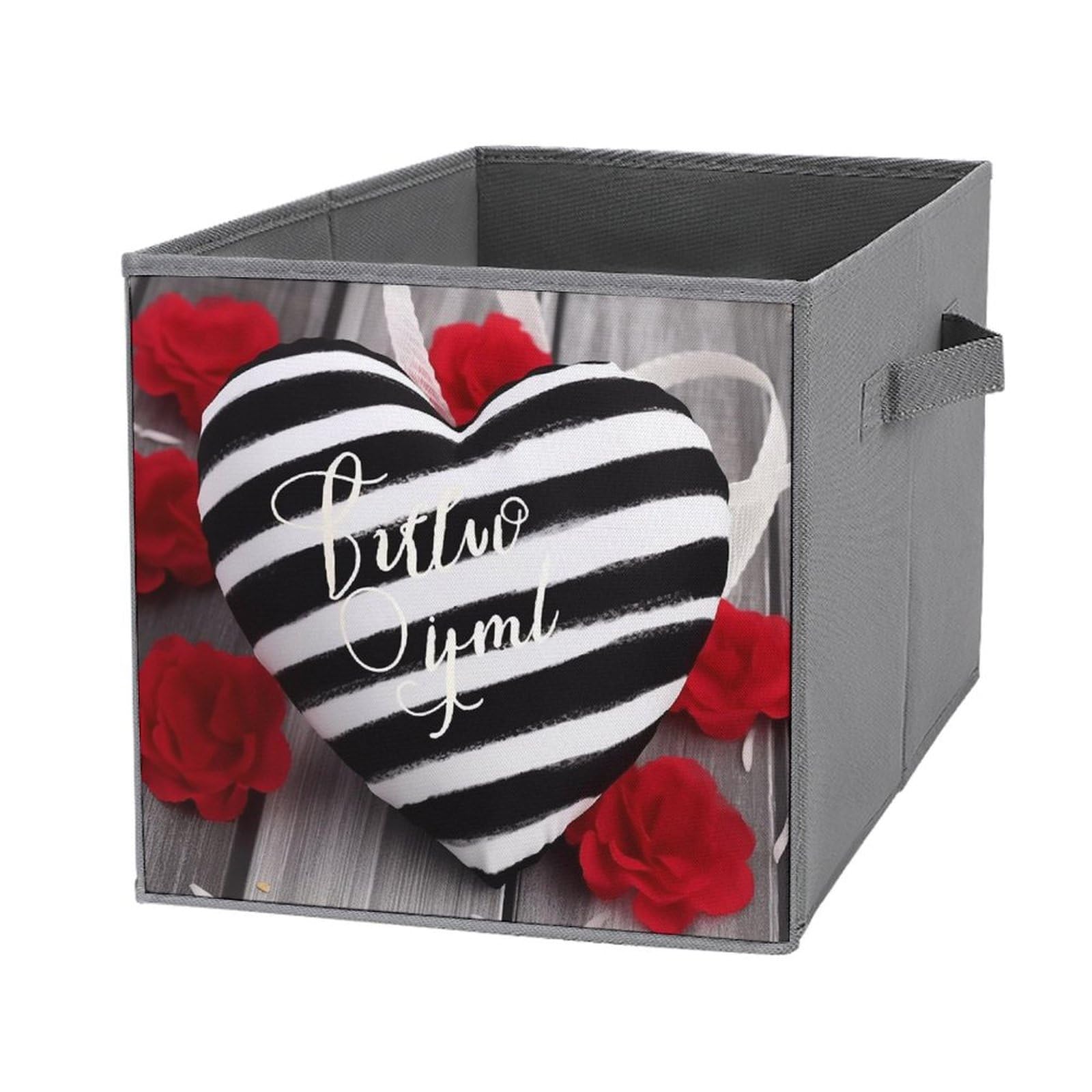 Boîte de rangement pliable avec poignées robustes pour organiser le dressing