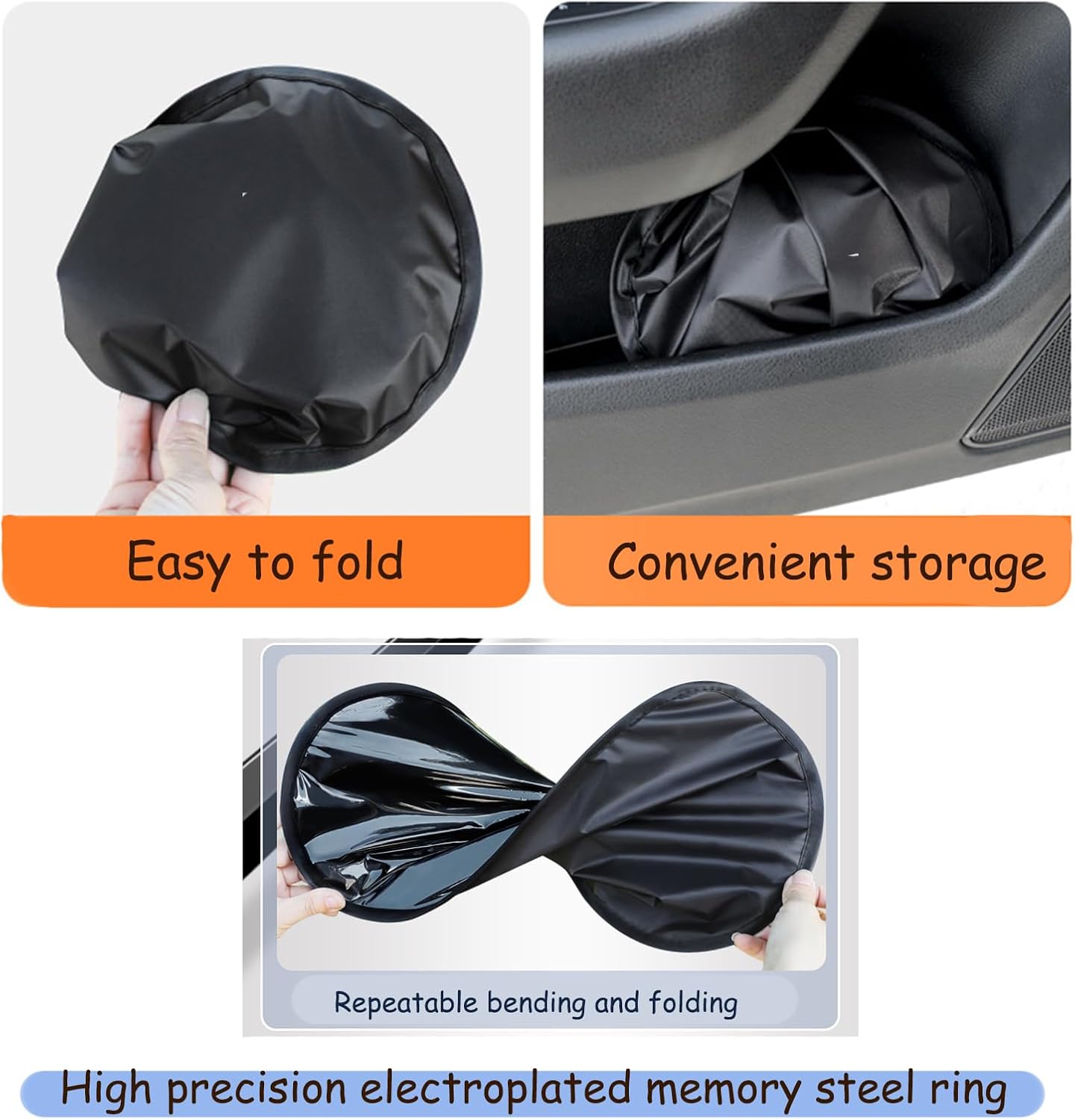 Car Window Sunshade Privacy Curtains, Car Side Window Sunshade Shade for Car Windows, 100% Light Blocking, for Breastfeeding, Napping, Changing, Camping, Side Window Baby Shade, 4 PCS