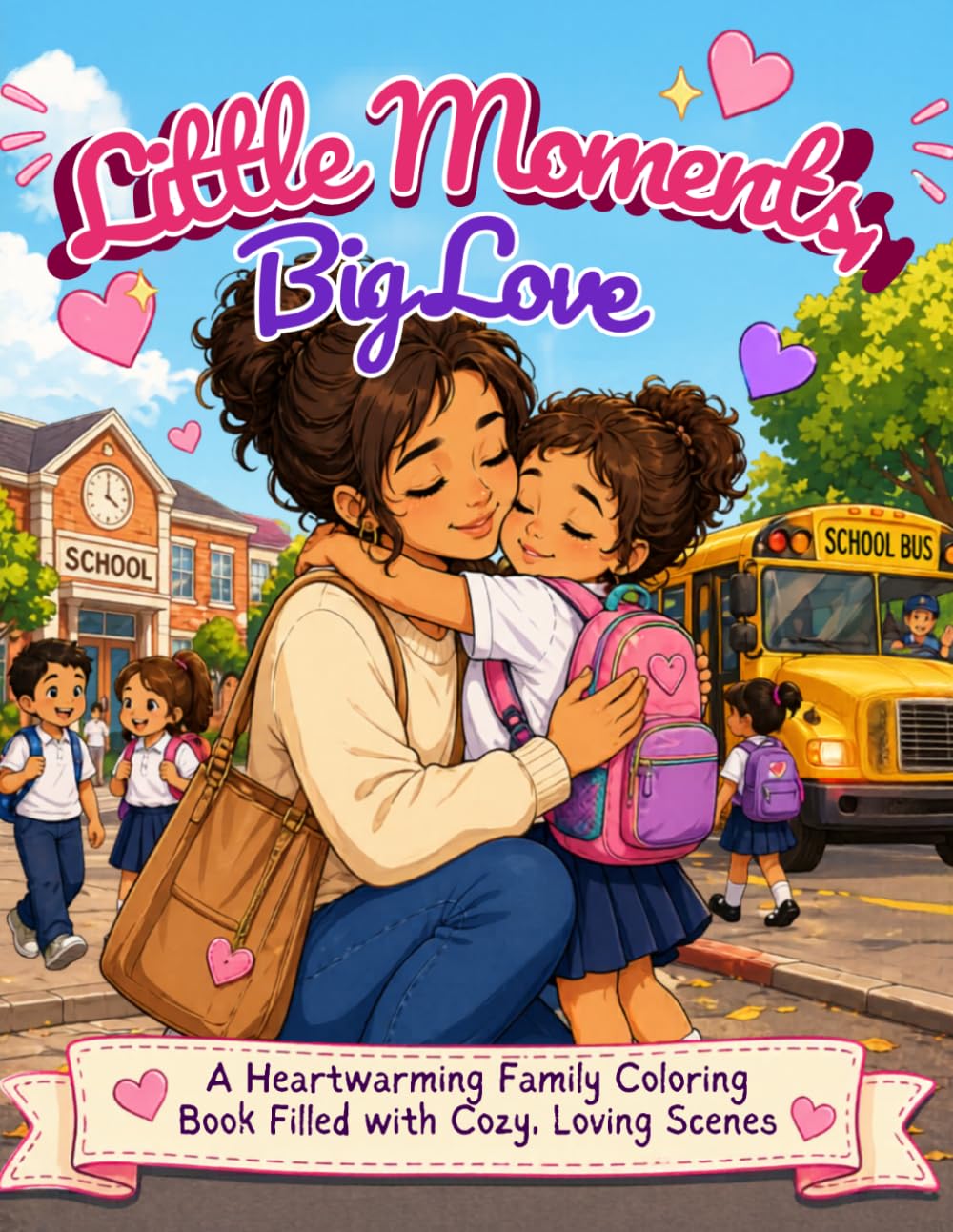 Little Moments Big Love: A Heartwarming Family Coloring Book Filled with Cozy, Loving Scenes